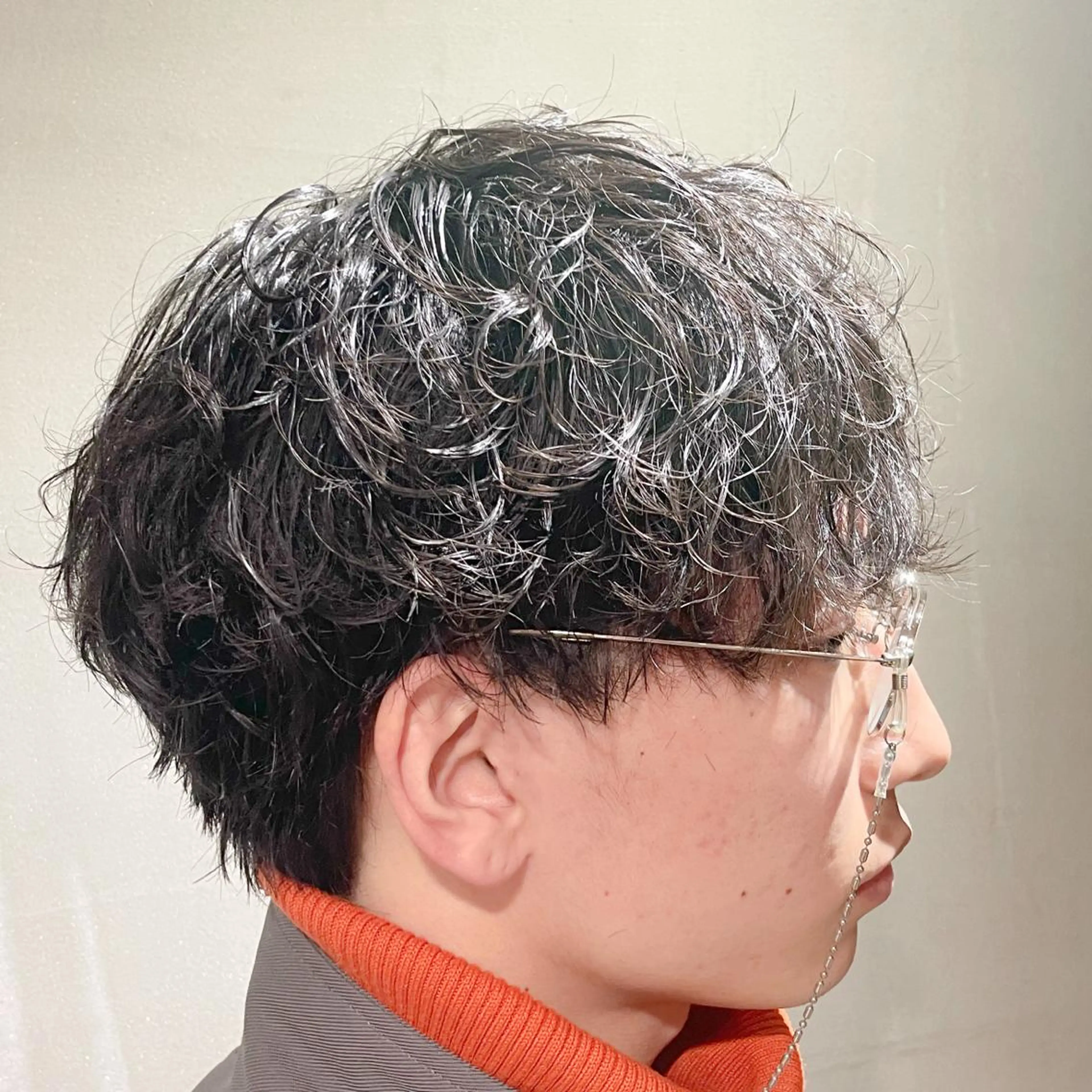 パーマ メンズ メンズパーマ スパイラルパーマ カット パーマ ヘアセット メンズ/メンズパーマ /心斎橋/新地政紀のヘアスタイル