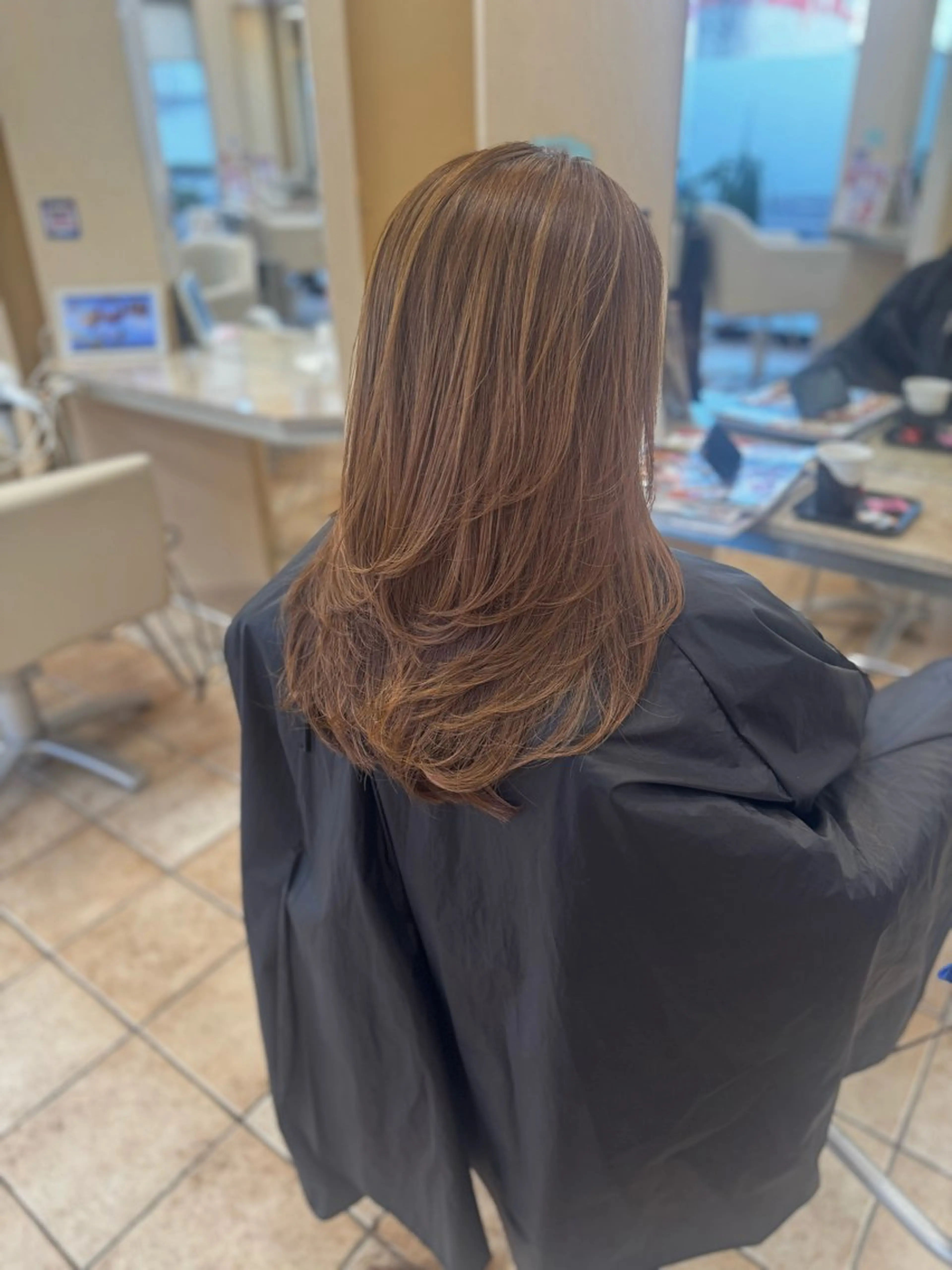 ロング レイヤーカット カット トリートメント 🇰🇷韓国風顔周り NANAMI🇰🇷のヘアスタイル