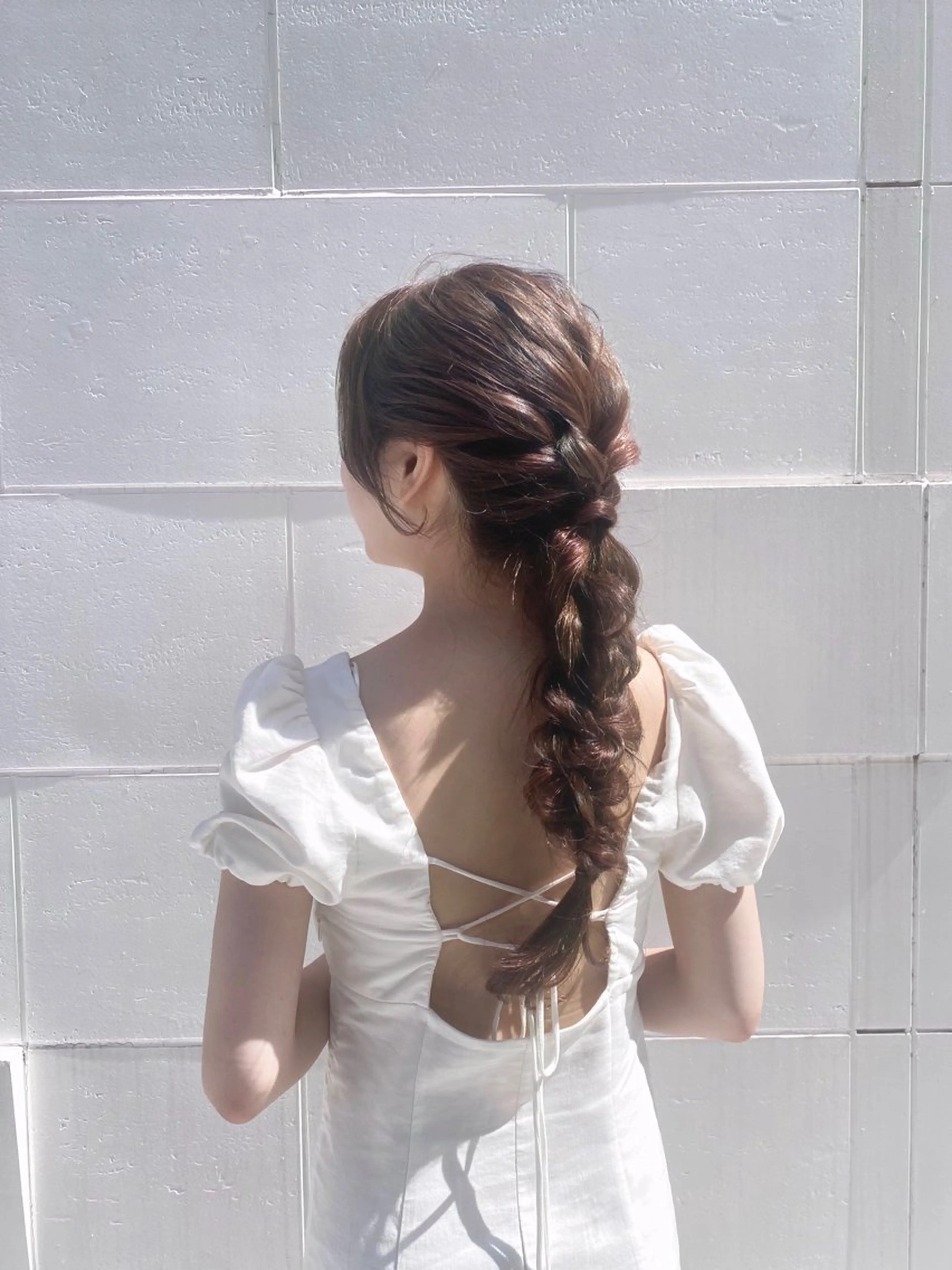ロング momochan🍑 透明感白玉カラー♡のヘアスタイル