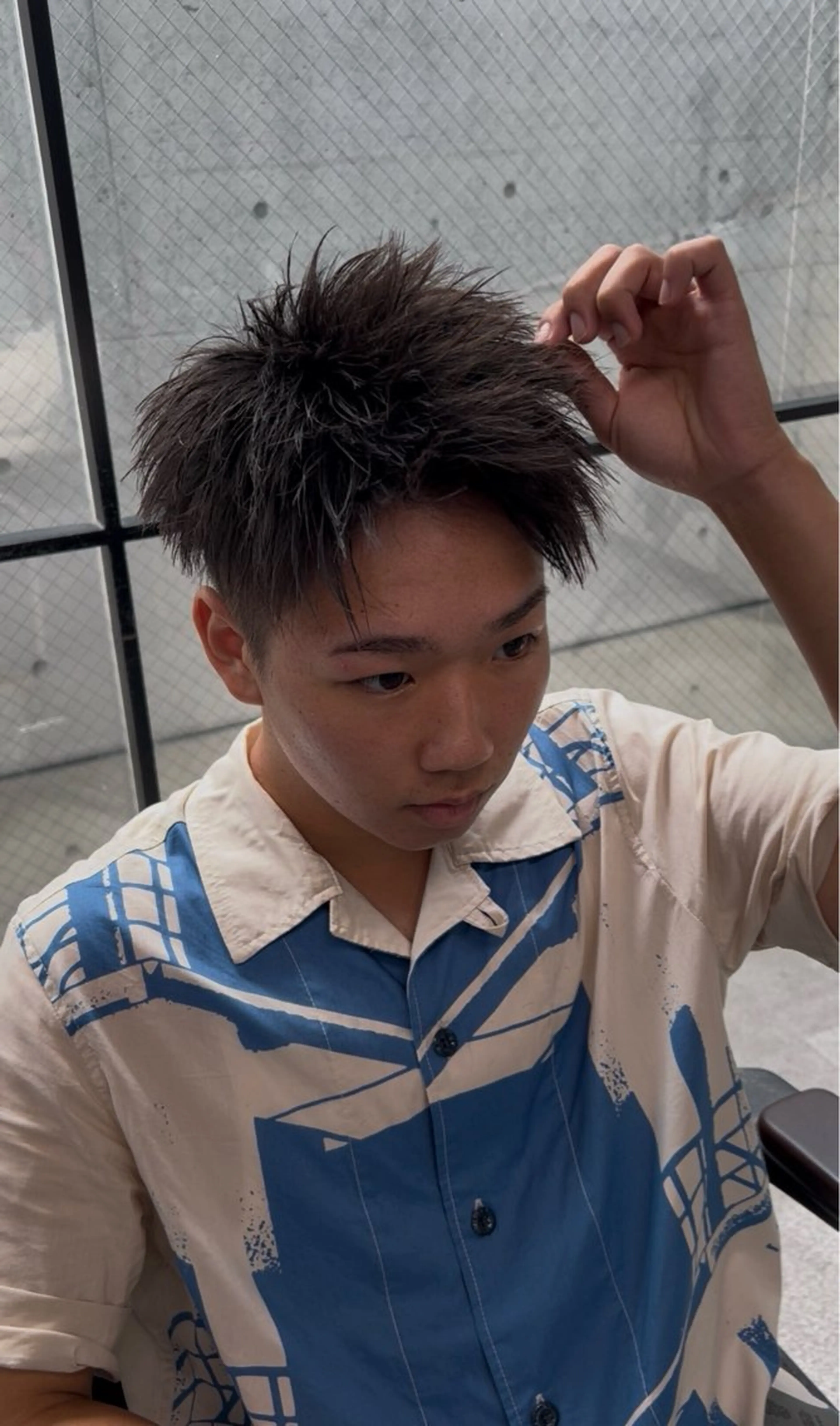 ショート カット パーマ era本店所属・笹尾 陸/era本店 メンズ短髪系美容師のヘアスタイル