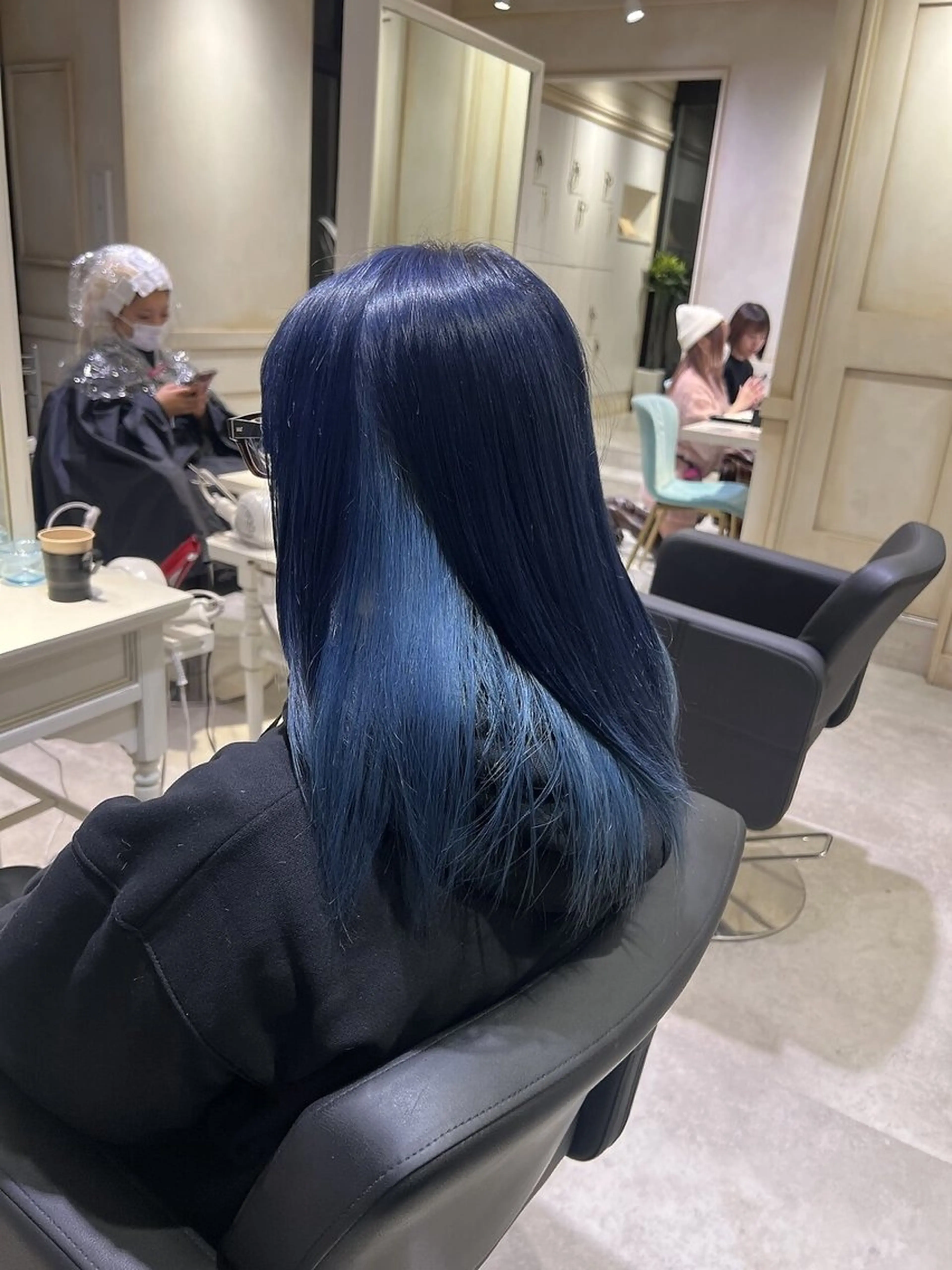 ロング カラー ヘアカラー ハイトーンカラー/ 青髪/💙みずき💙のヘアスタイル