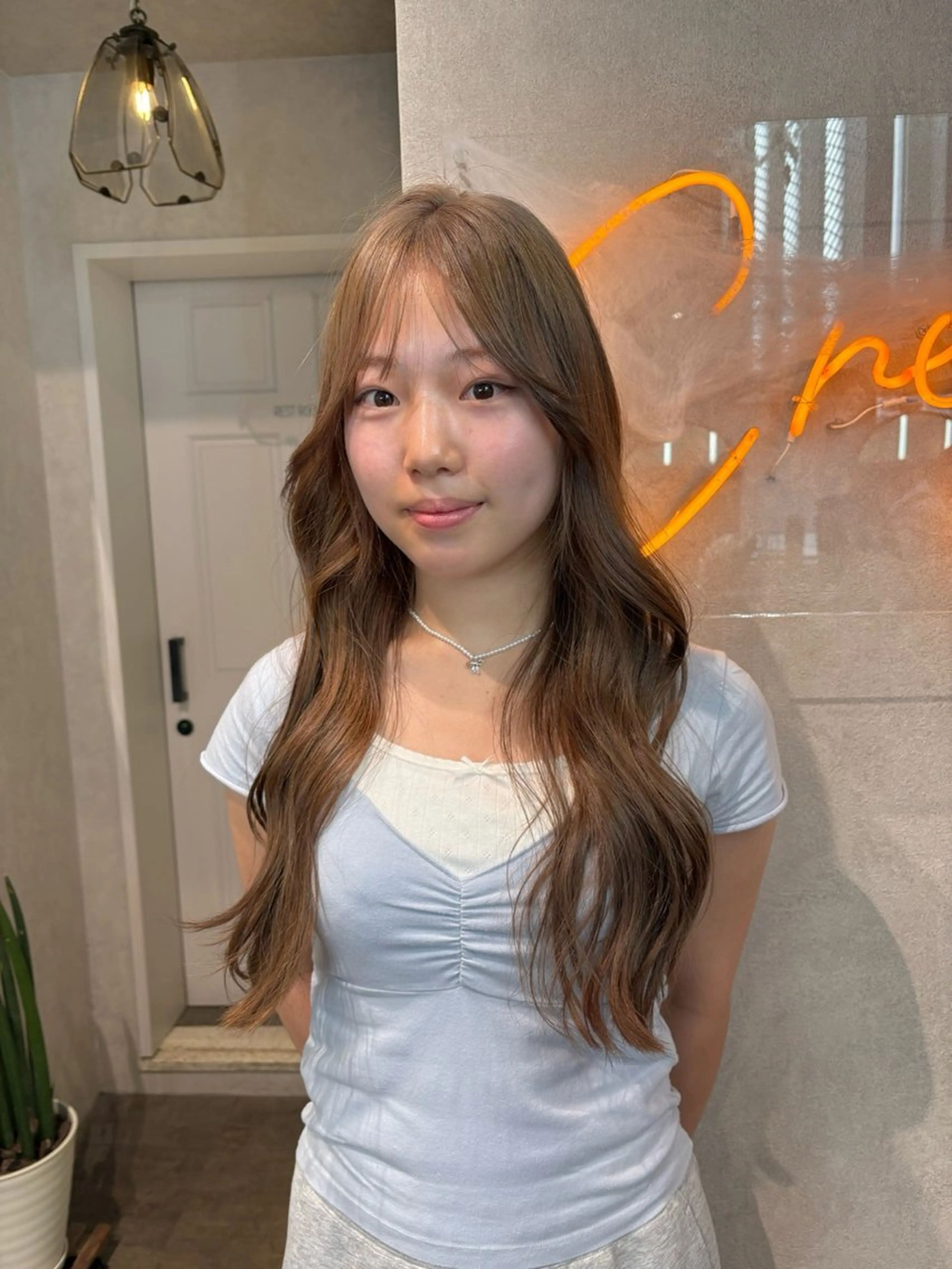 ロング ヘアカラー 透明感モテスタイル 💞SHIORI💞のヘアスタイル