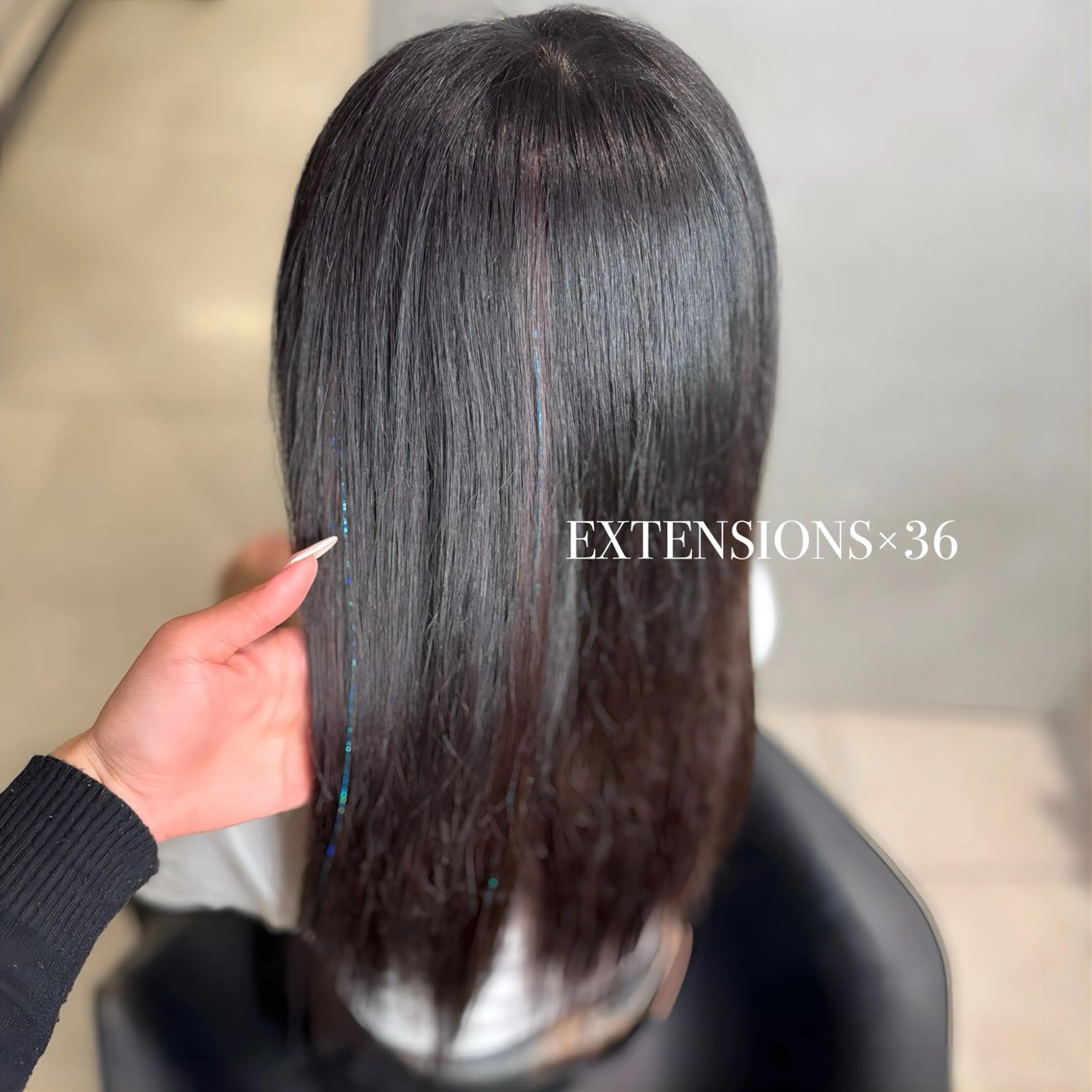 ロング エクステ エクステ 🫧offwhite RISAKO🫧のヘアスタイル