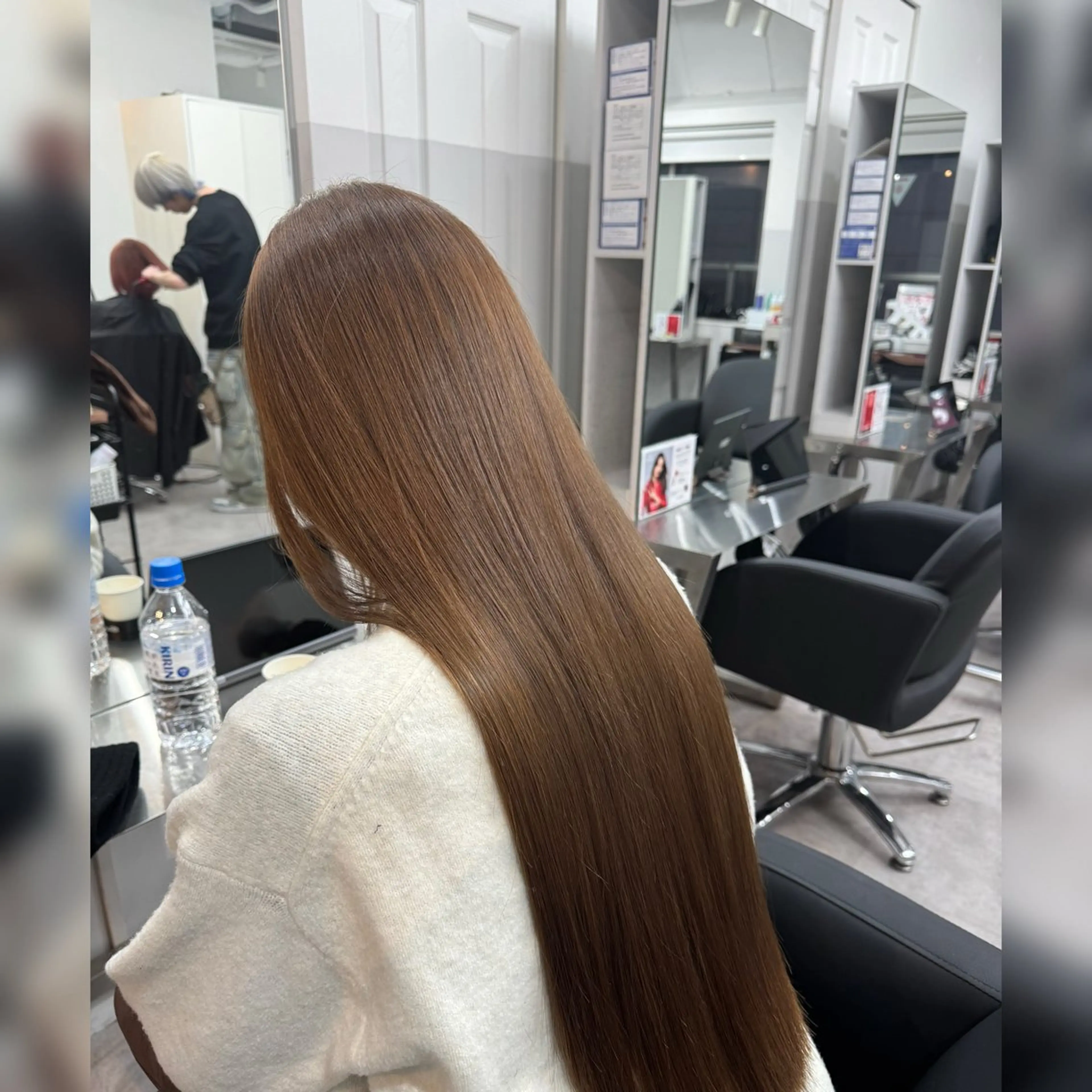ロング ケアカラー トリートメント ヘアカラー トリートメント 🍎リンゴ 髪質改善🍎のヘアスタイル