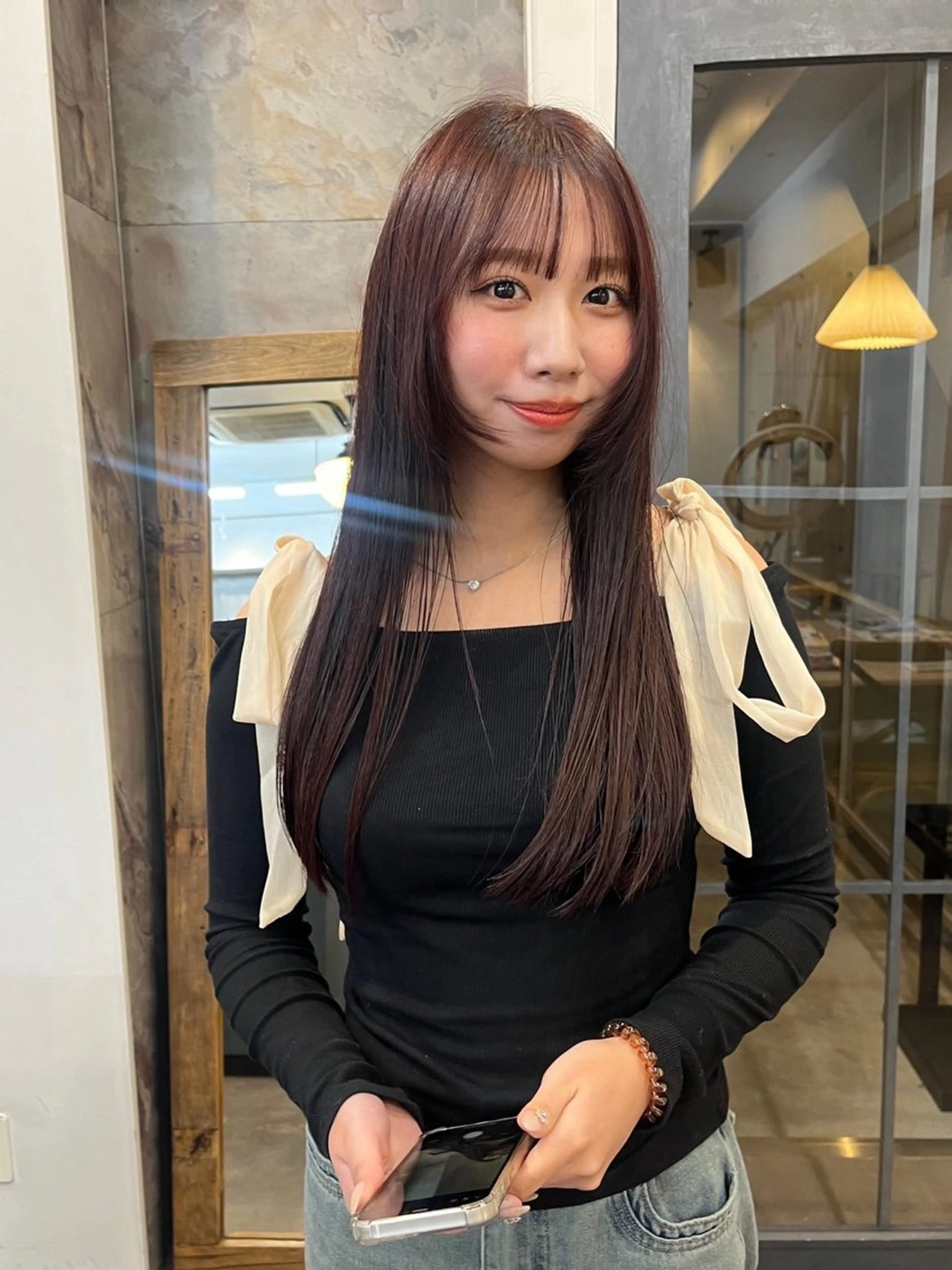 ロング 竹内 菜々子のヘアスタイル