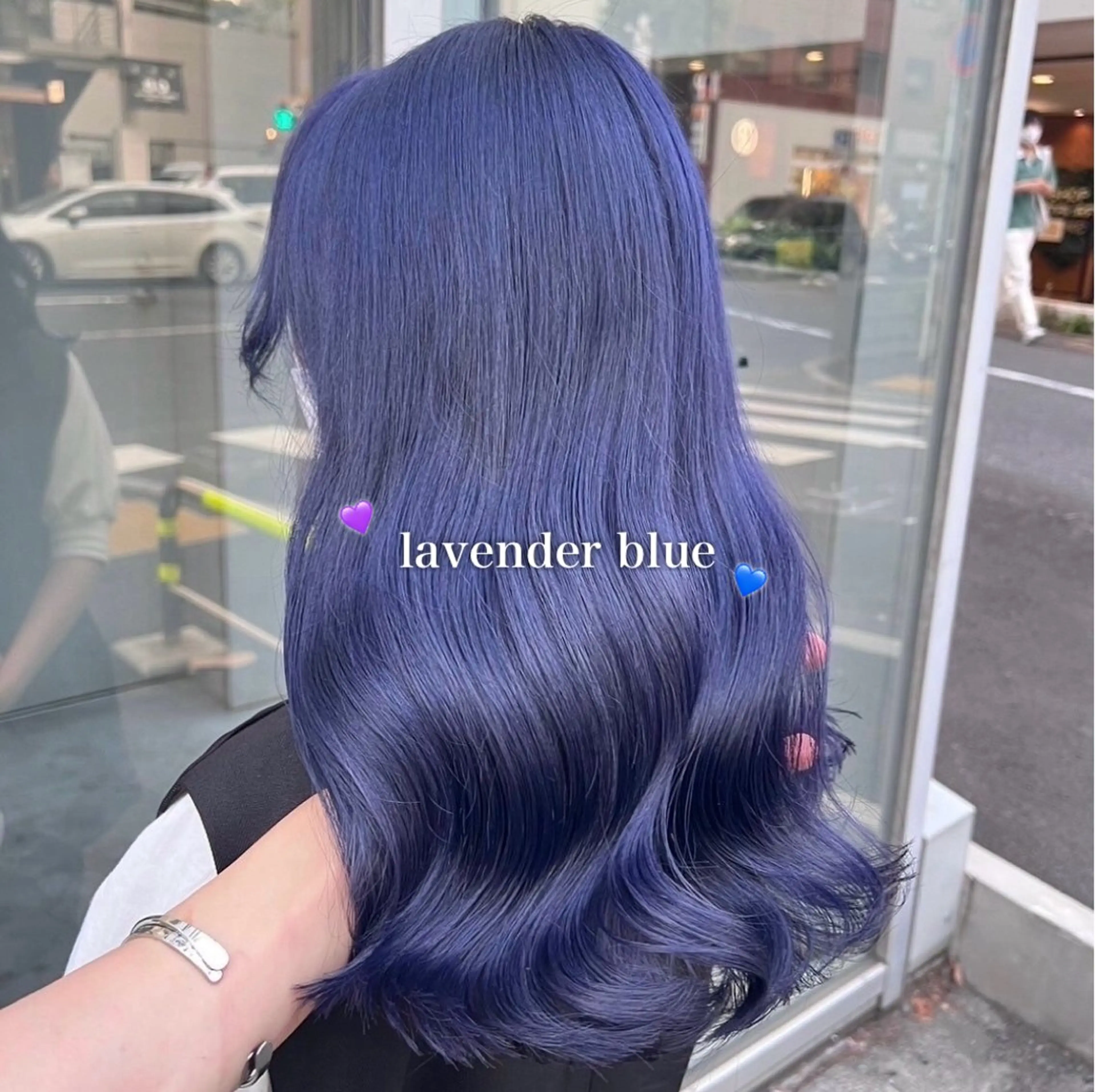 ロング カラー 韓国っぽ♡寒色/暗髪 🫧MOEKA🦋のヘアスタイル