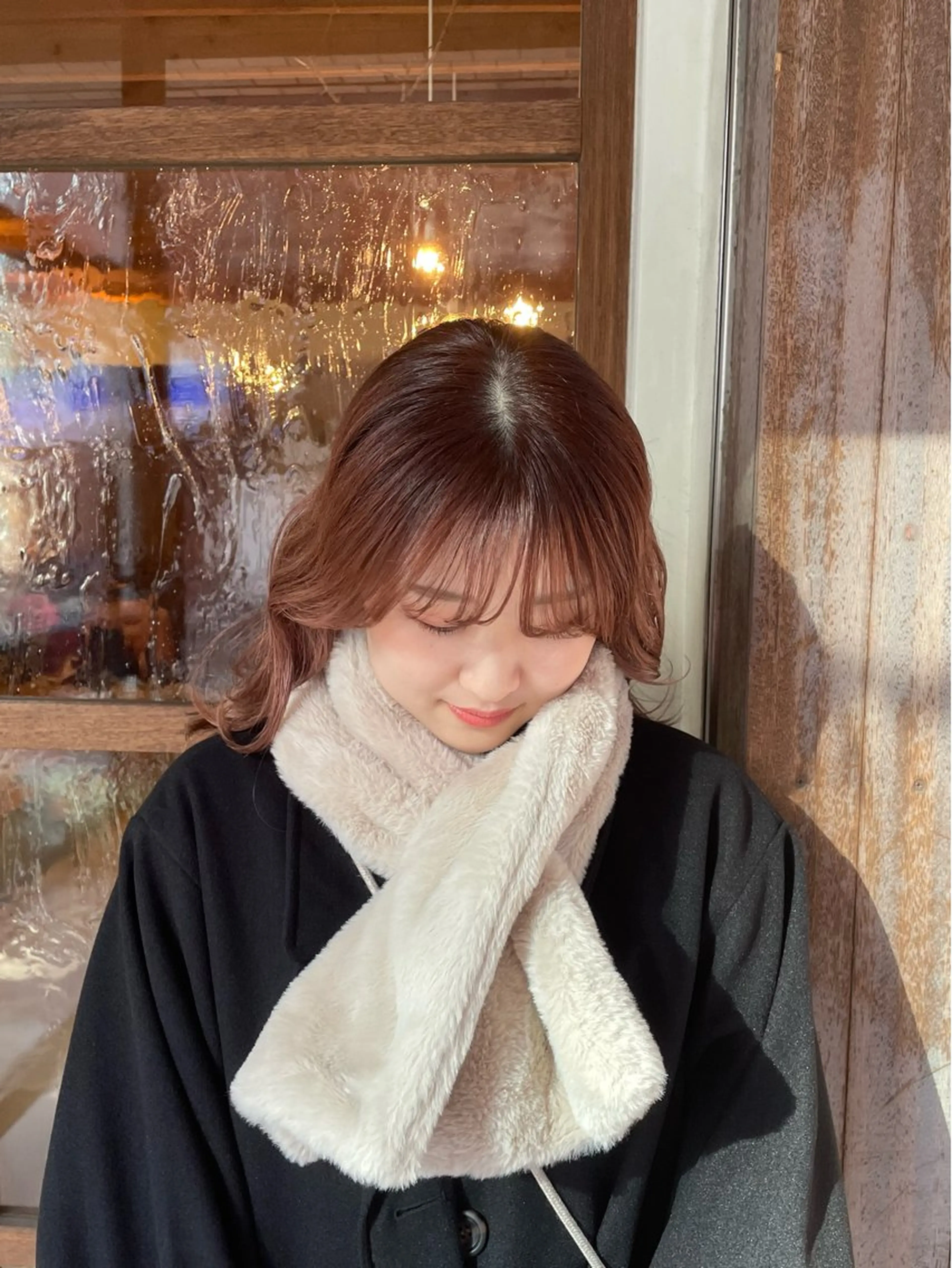 ミディアム カラー 西岡 幸穂のヘアスタイル