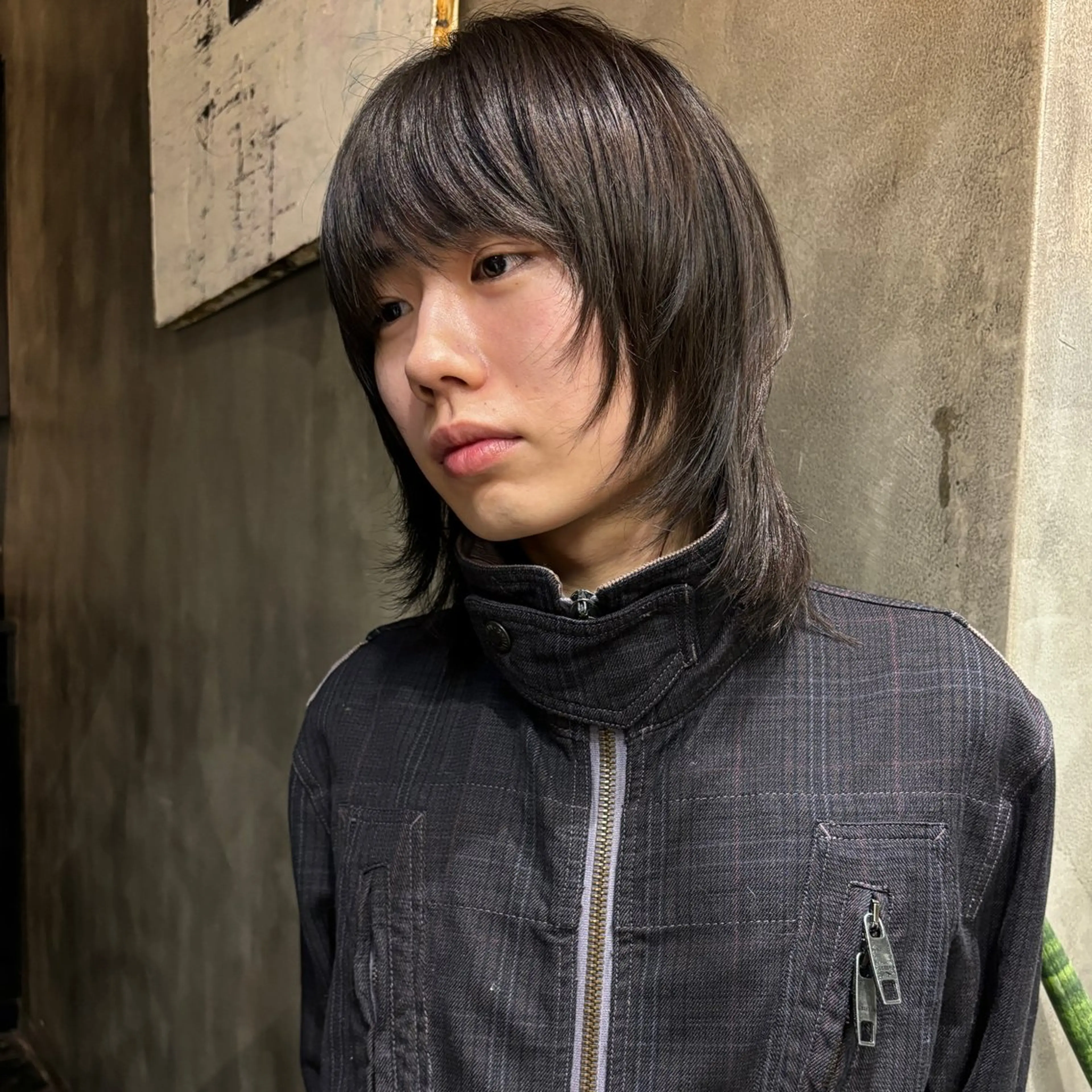 ミディアム メンズ メンズウルフカット ウルフカット 💈ishizuka seiji💈のヘアスタイル