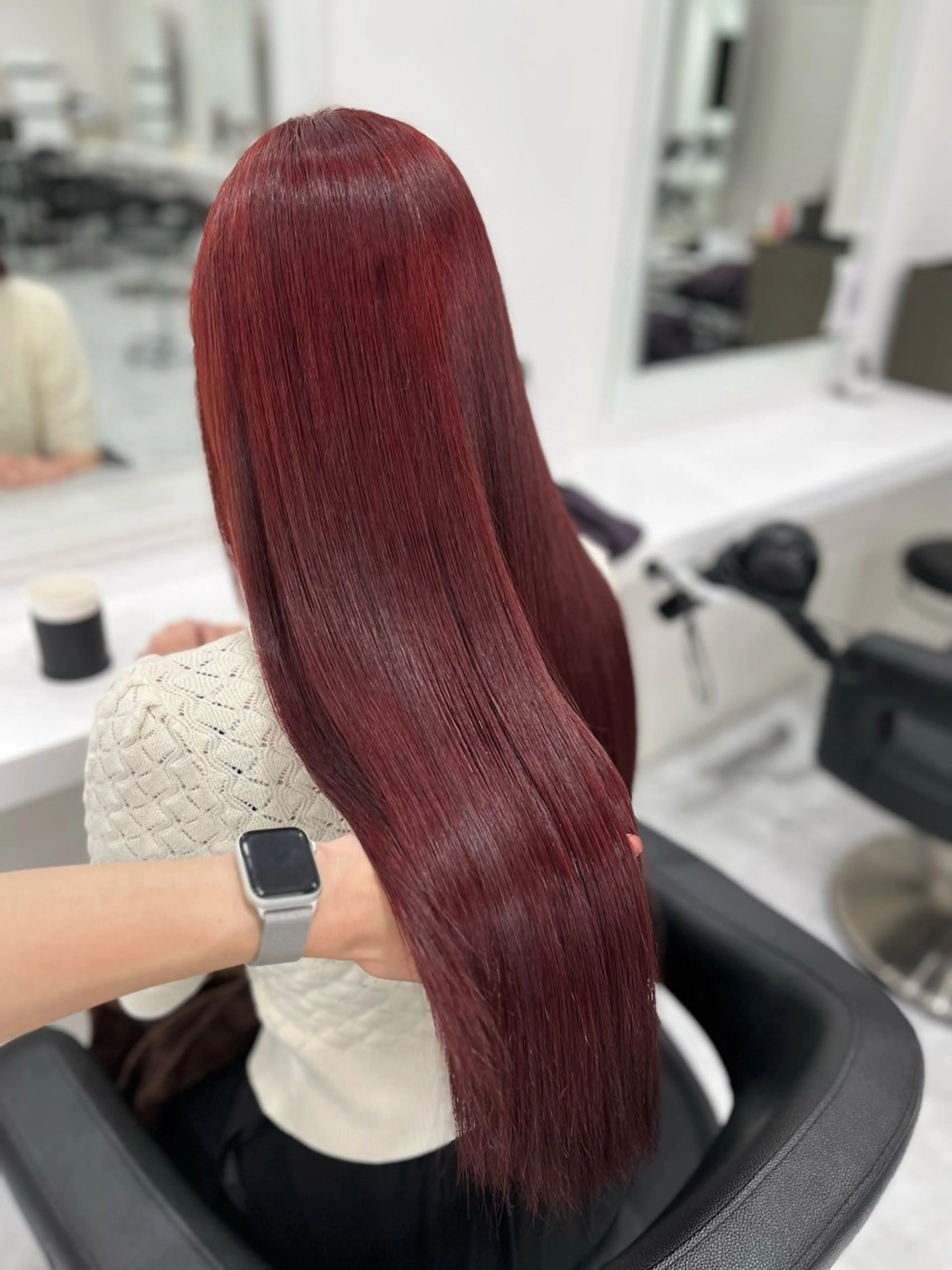 ロング ヘアカラー トリートメント お洒落暖色 🍒AOI🍒のヘアスタイル