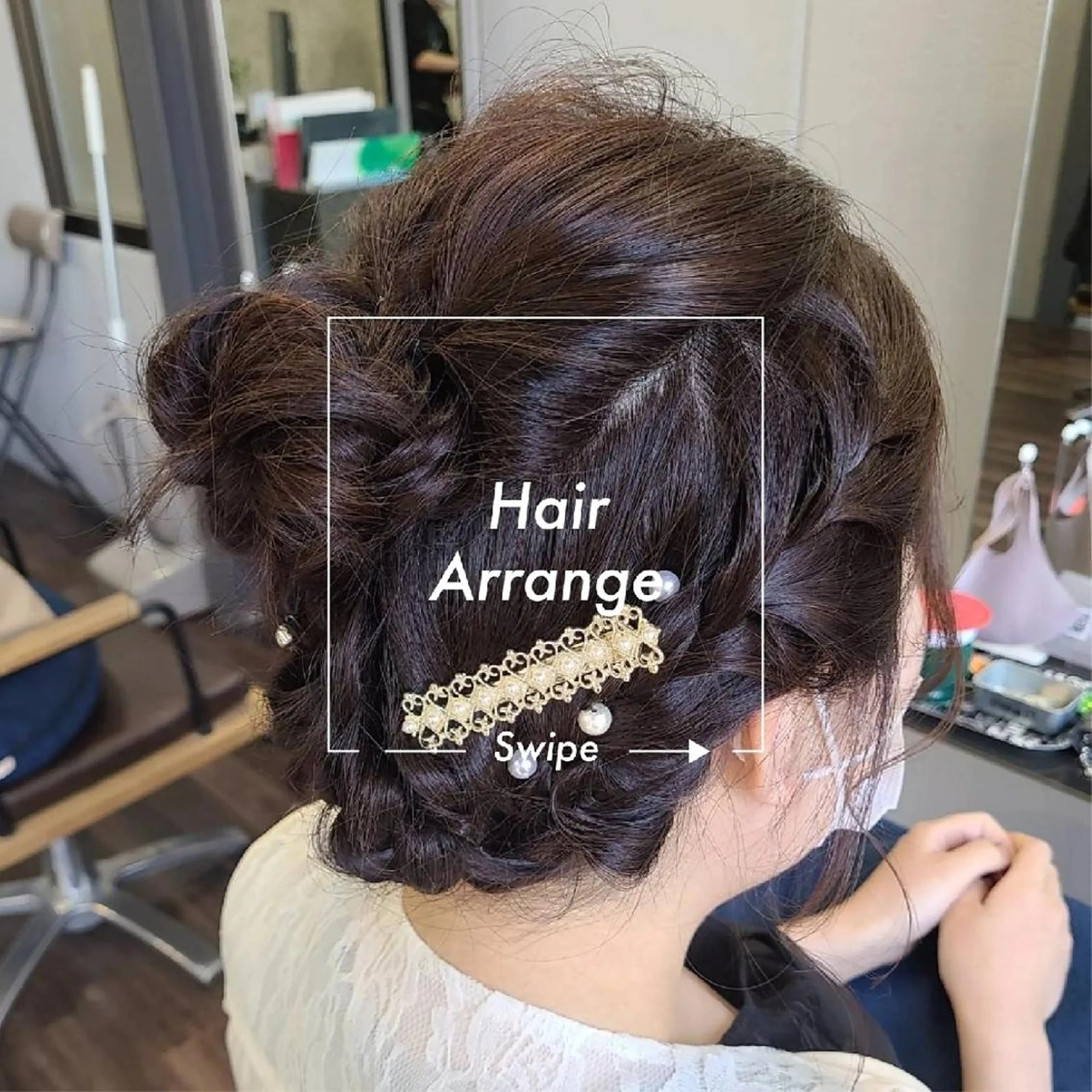 ミディアム ヘアアレンジ 結婚式・ブライダル ヘアセット terra✂️川嶋 大輔のヘアスタイル