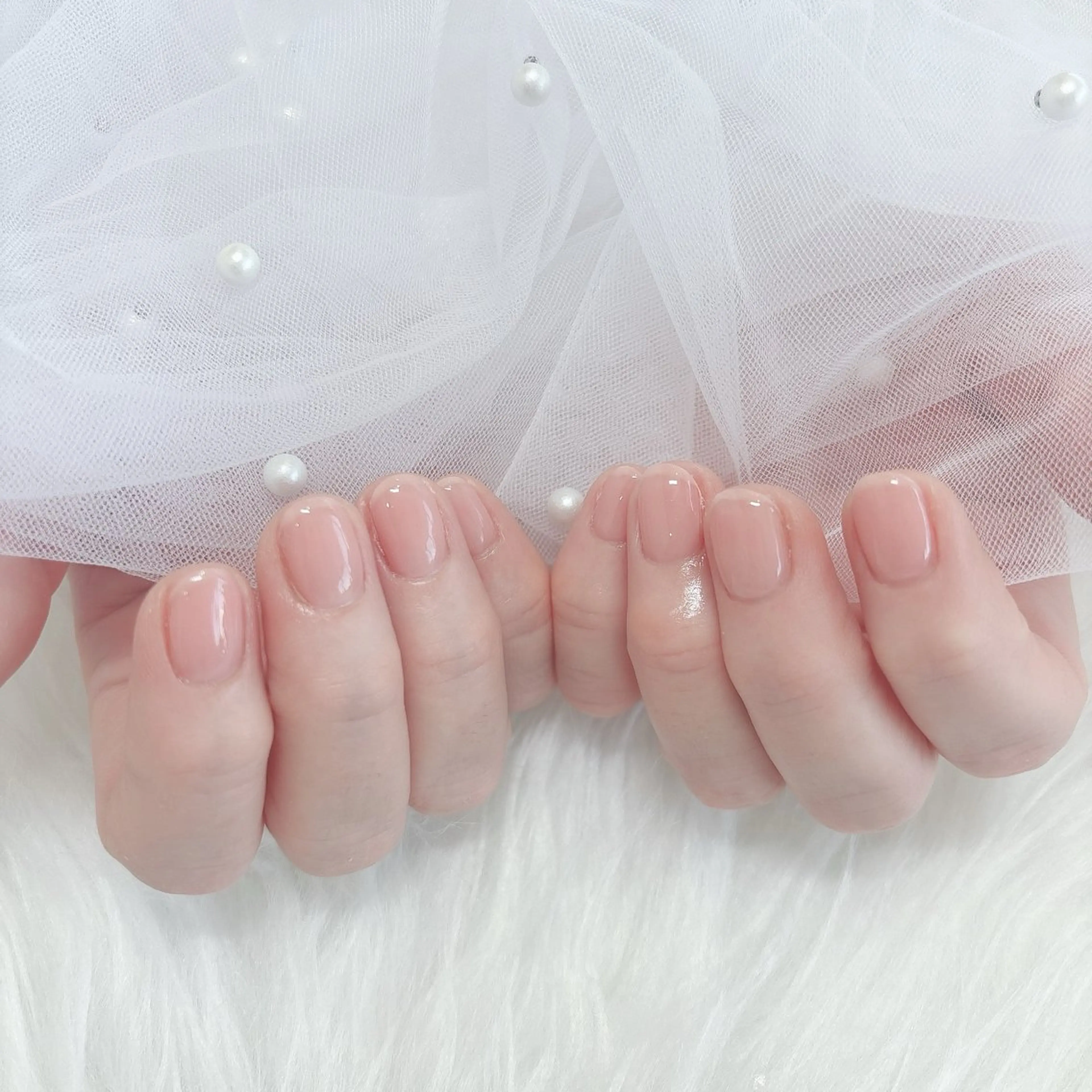 ネイル ワンカラーネイル ピンク 春ネイル aba nail ♡ akuaのネイルデザイン