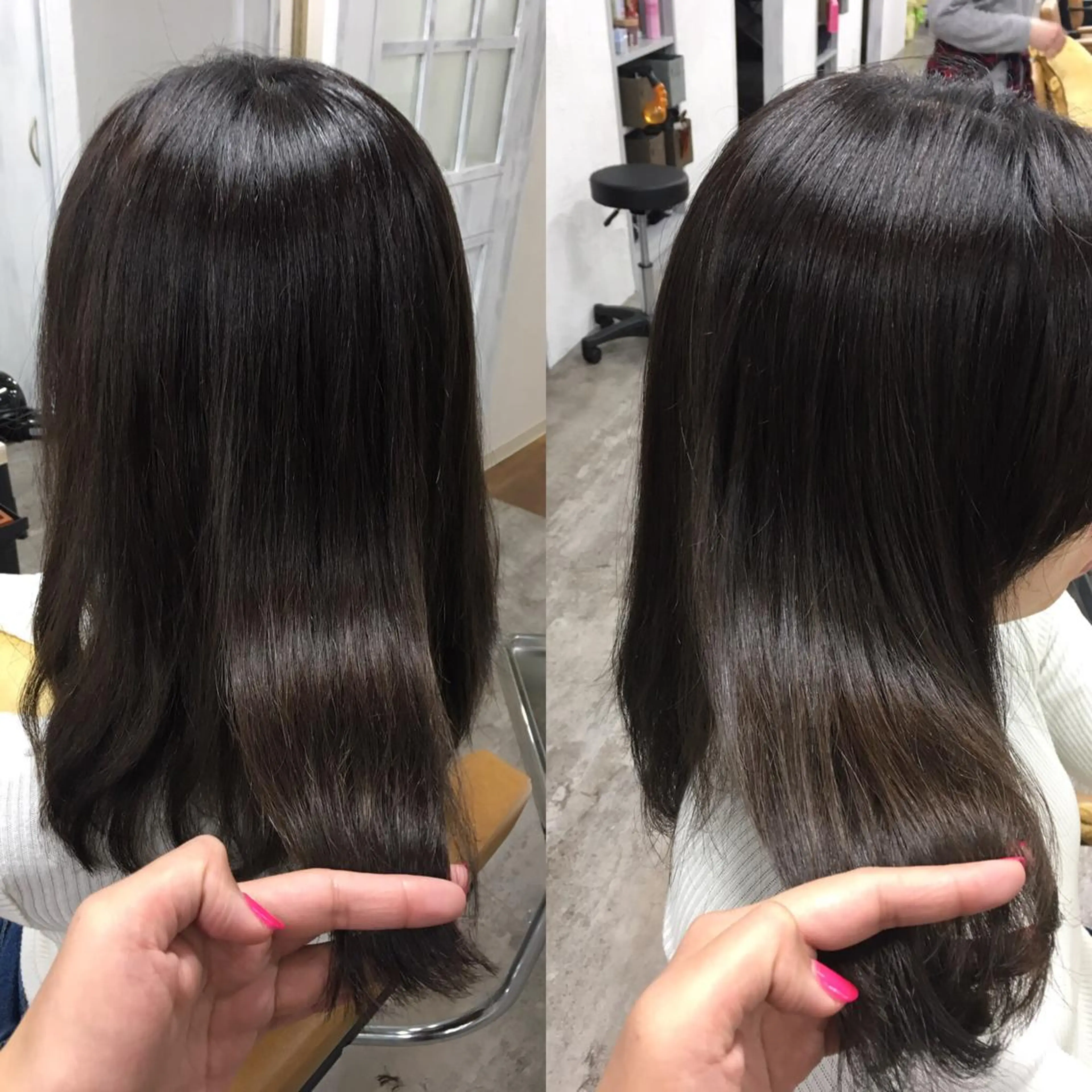 セミロング カラー トリートメント boutique misakiのヘアスタイル