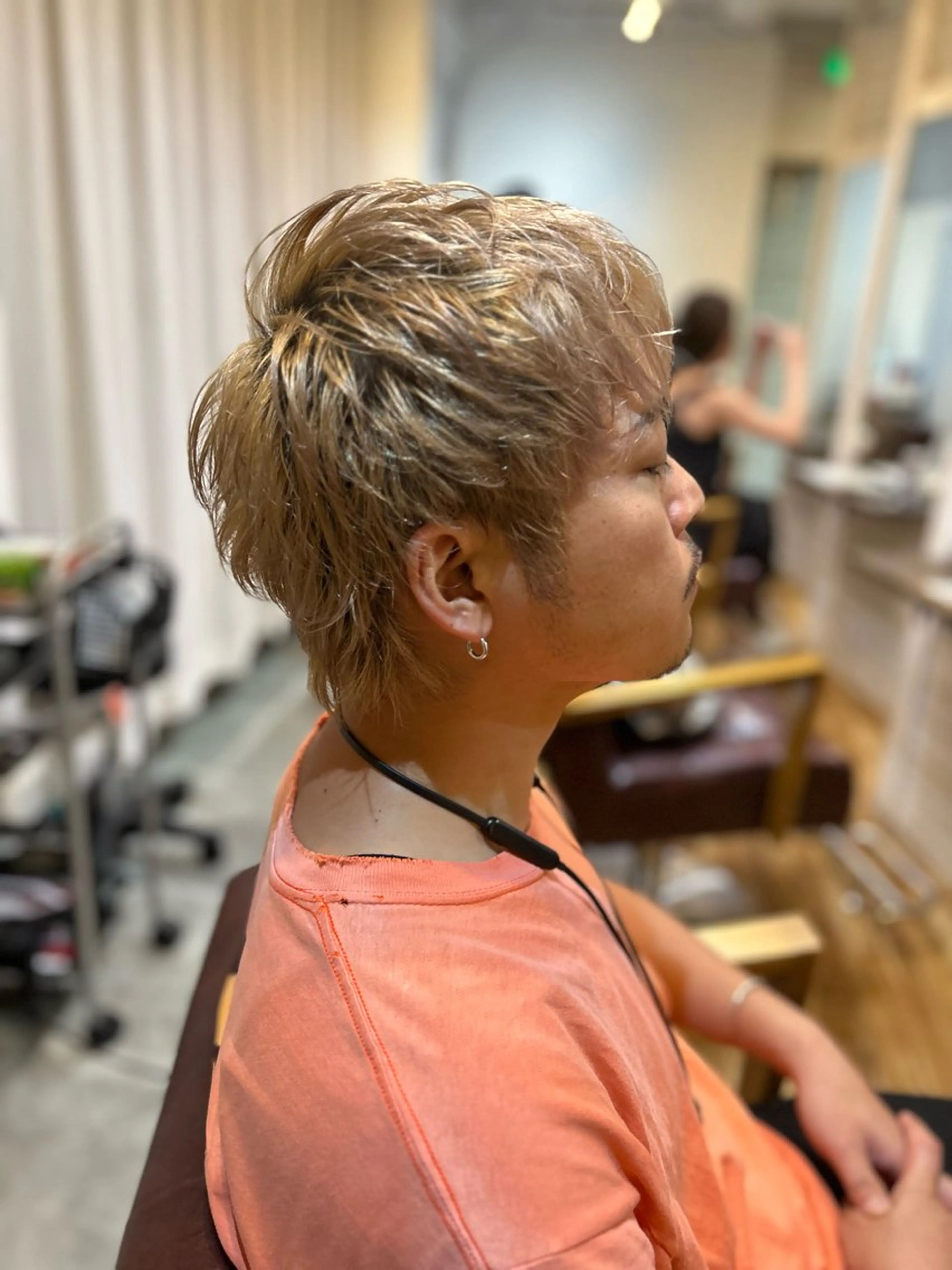 ショート カラー メンズ ショートヘア カット ヘアカラー トリートメント CECIL hair なんば店所属・メンズパーマ 艶髪☆店長☆有馬のヘアスタイル