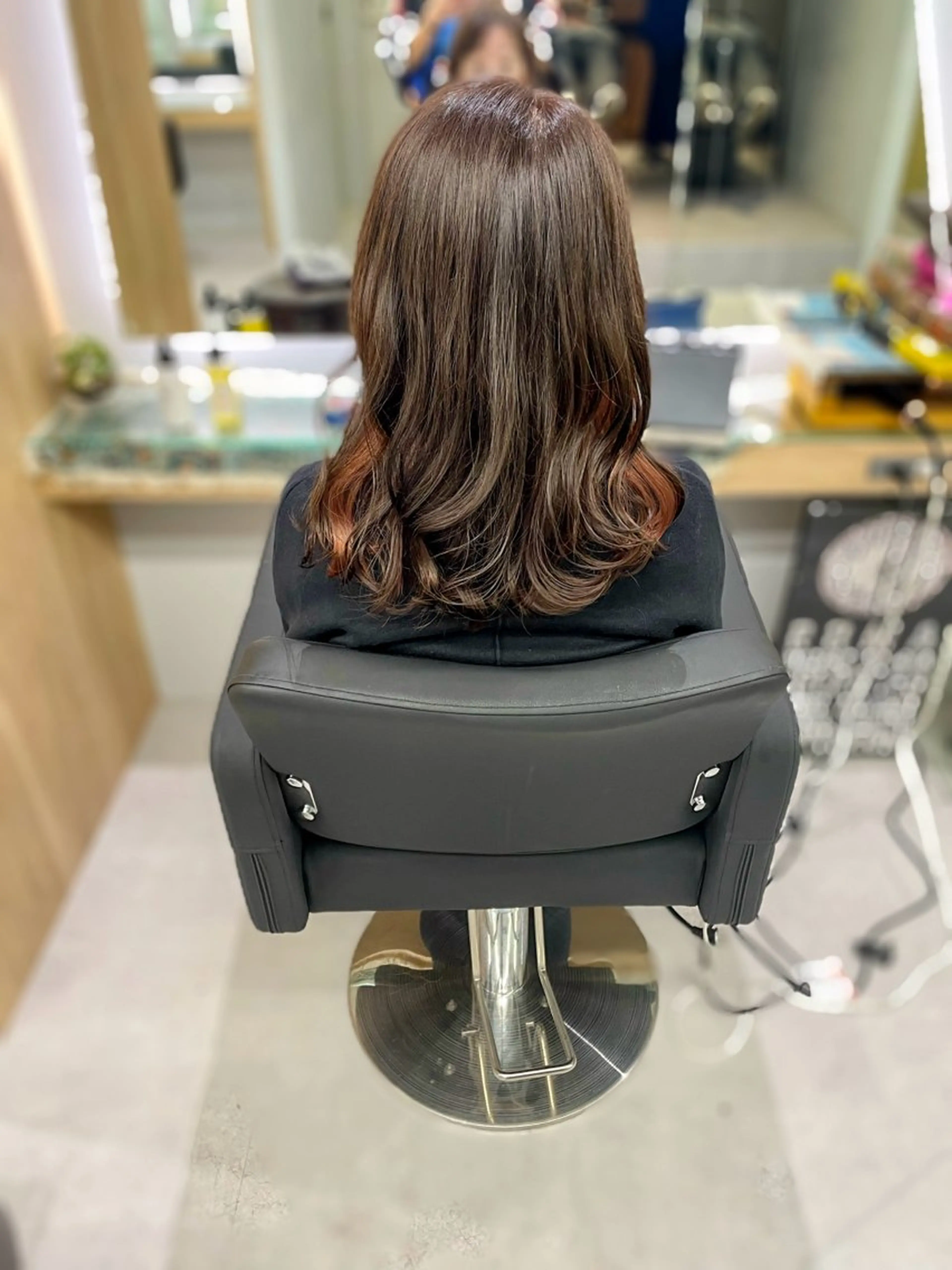 セミロング カラー ヘアアレンジ インナーカラー ピンクカラー 中西 将🌈"たすく"のヘアスタイル