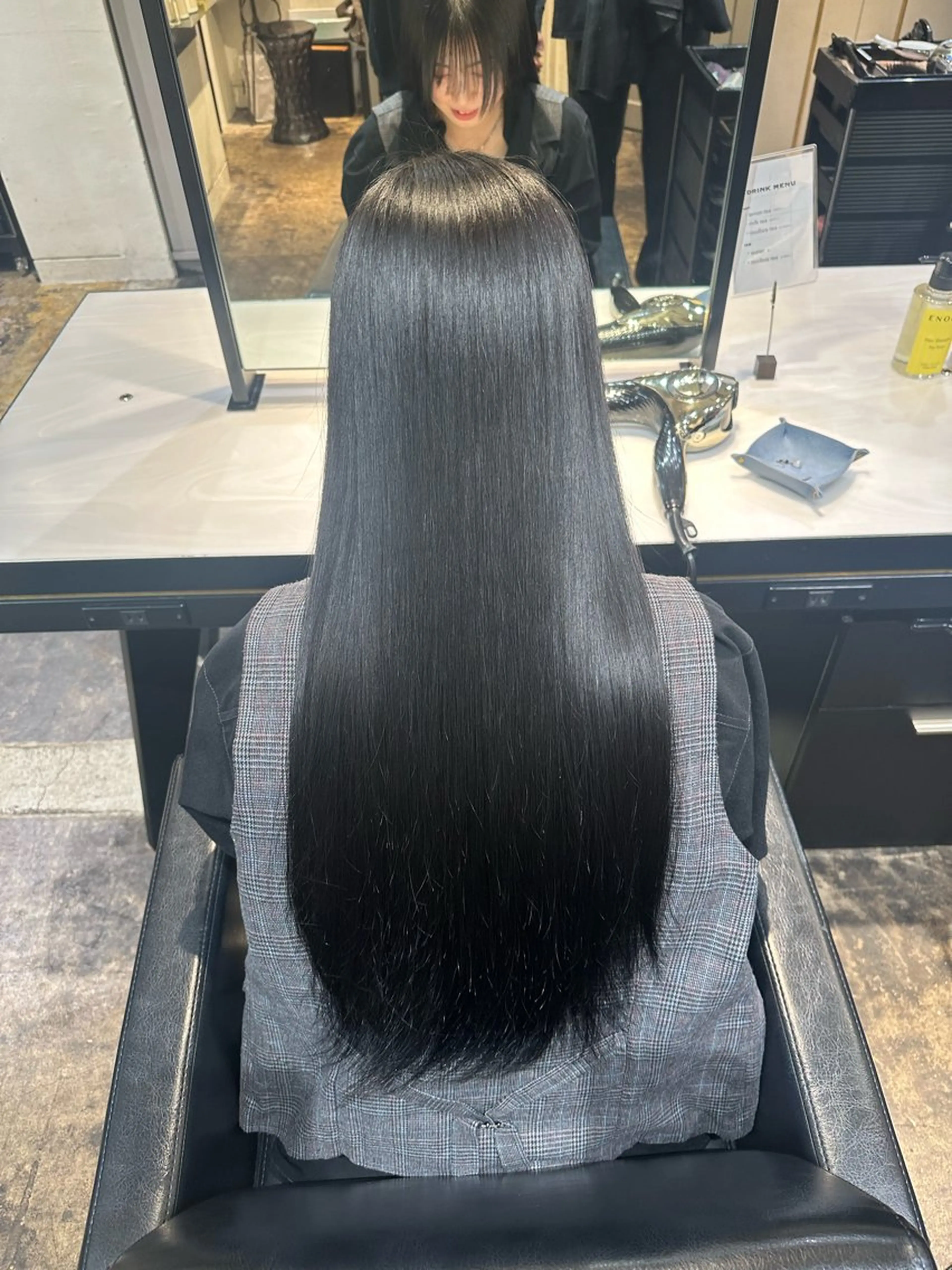 ロング 縮毛矯正 トリートメント ENORE銀座店所属・👑髪質改善/ カット👑拓海のヘアスタイル
