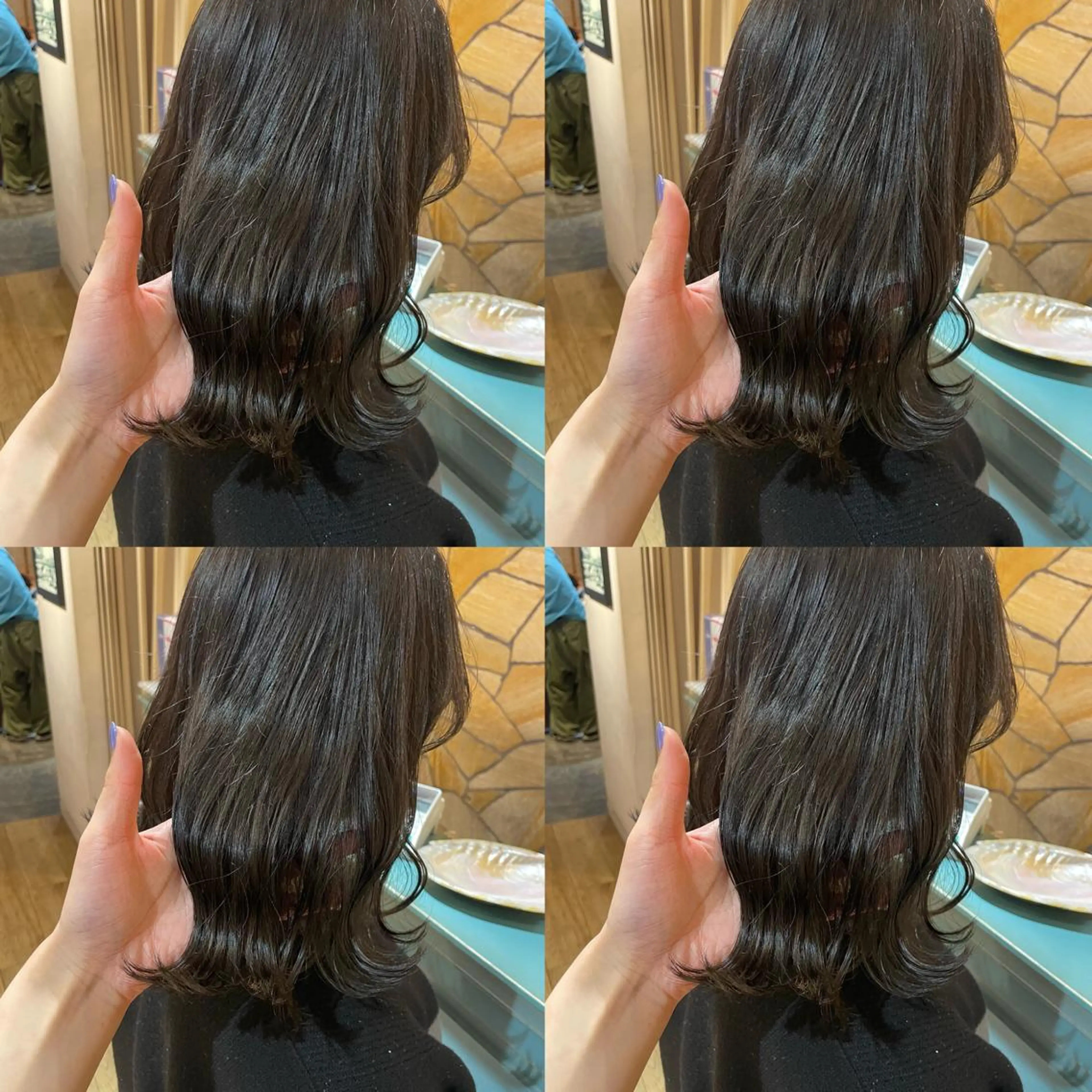 ミディアム カラー 艶カラー🦋髪質改善 🫧MINAMIのヘアスタイル
