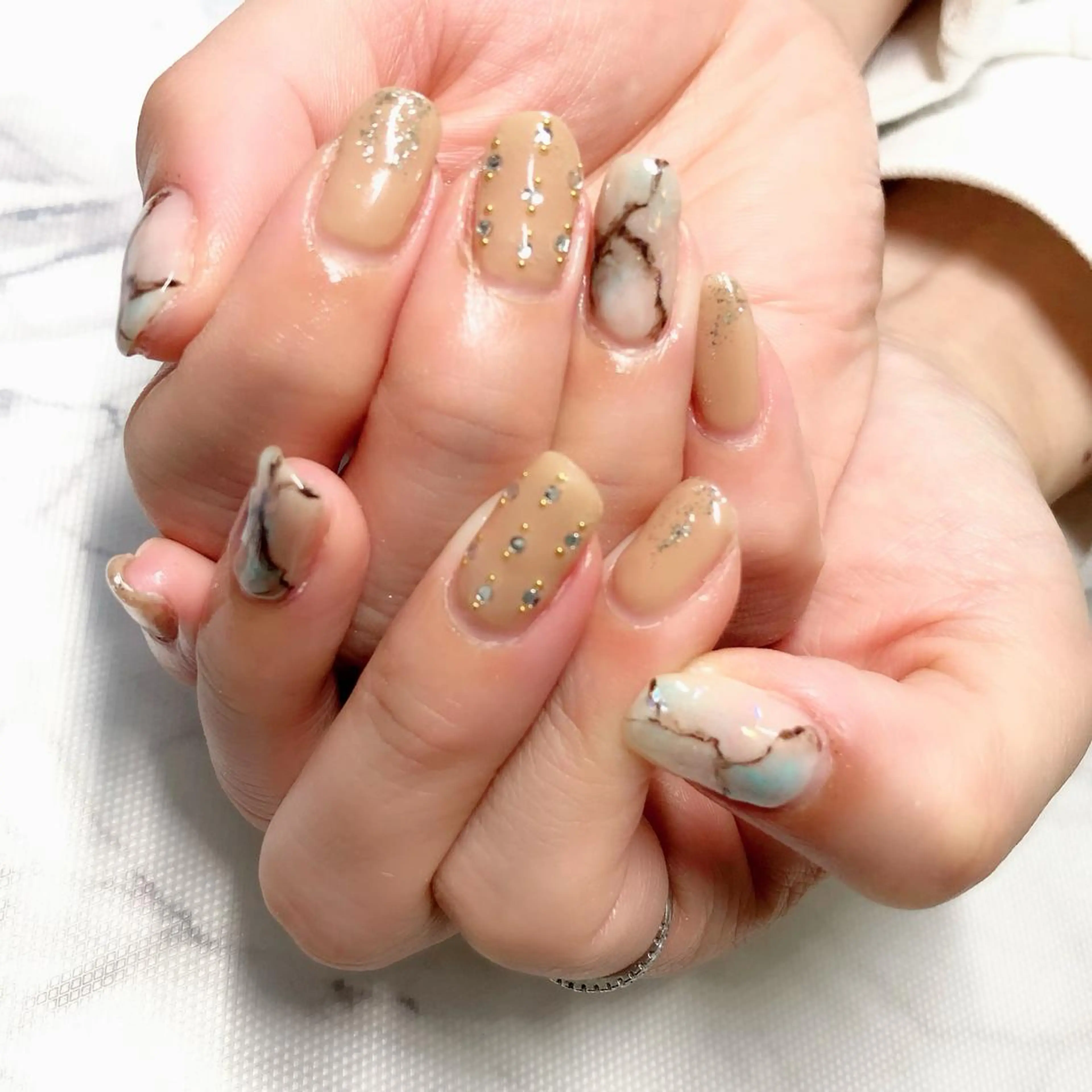 ネイル 大理石ネイル(マーブル) nail salon mのネイルデザイン