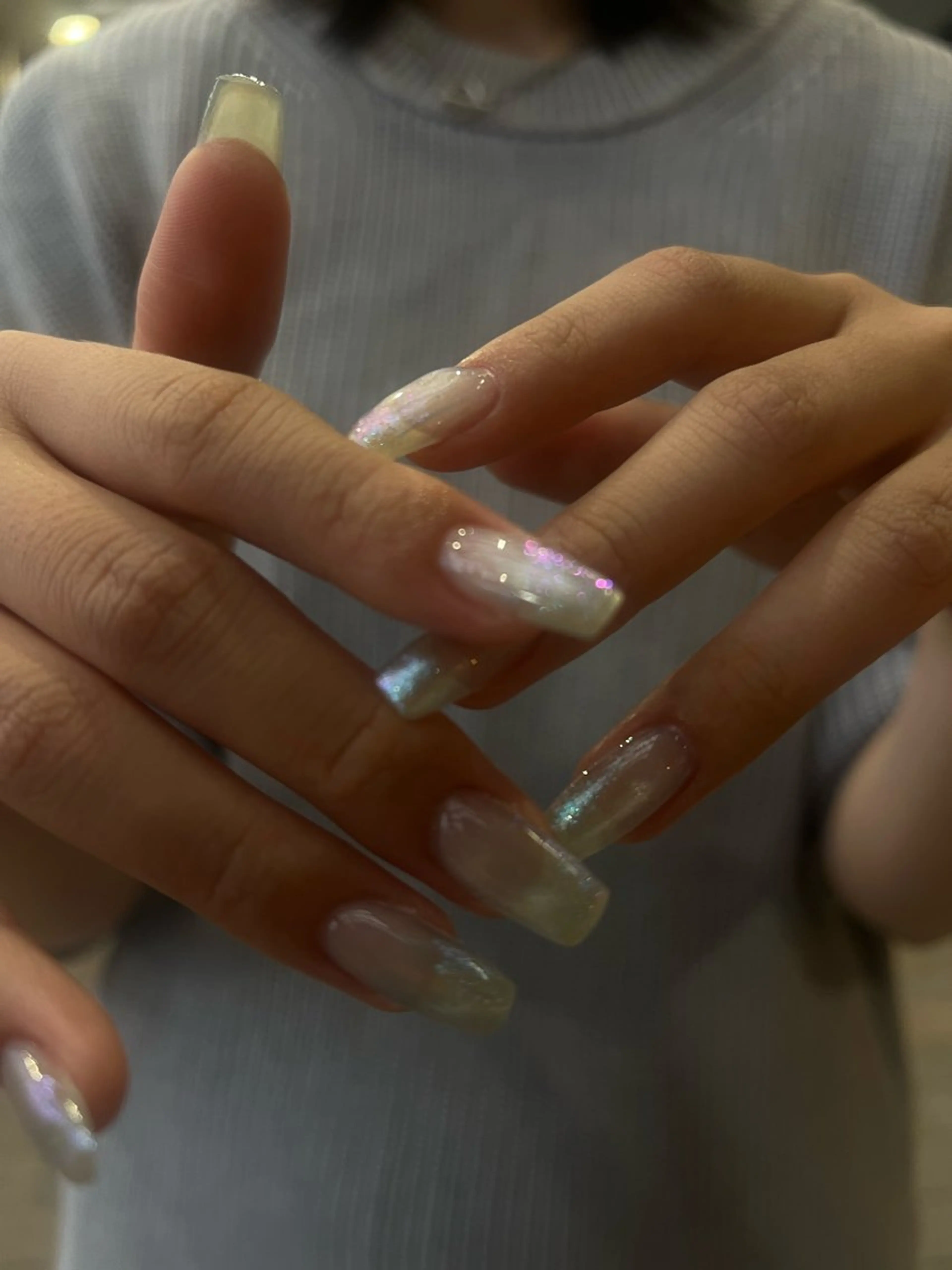 ネイル キラキラネイル マグネットネイル ハンドネイル フットネイル butterflower所属・藤井 里世のネイルデザイン