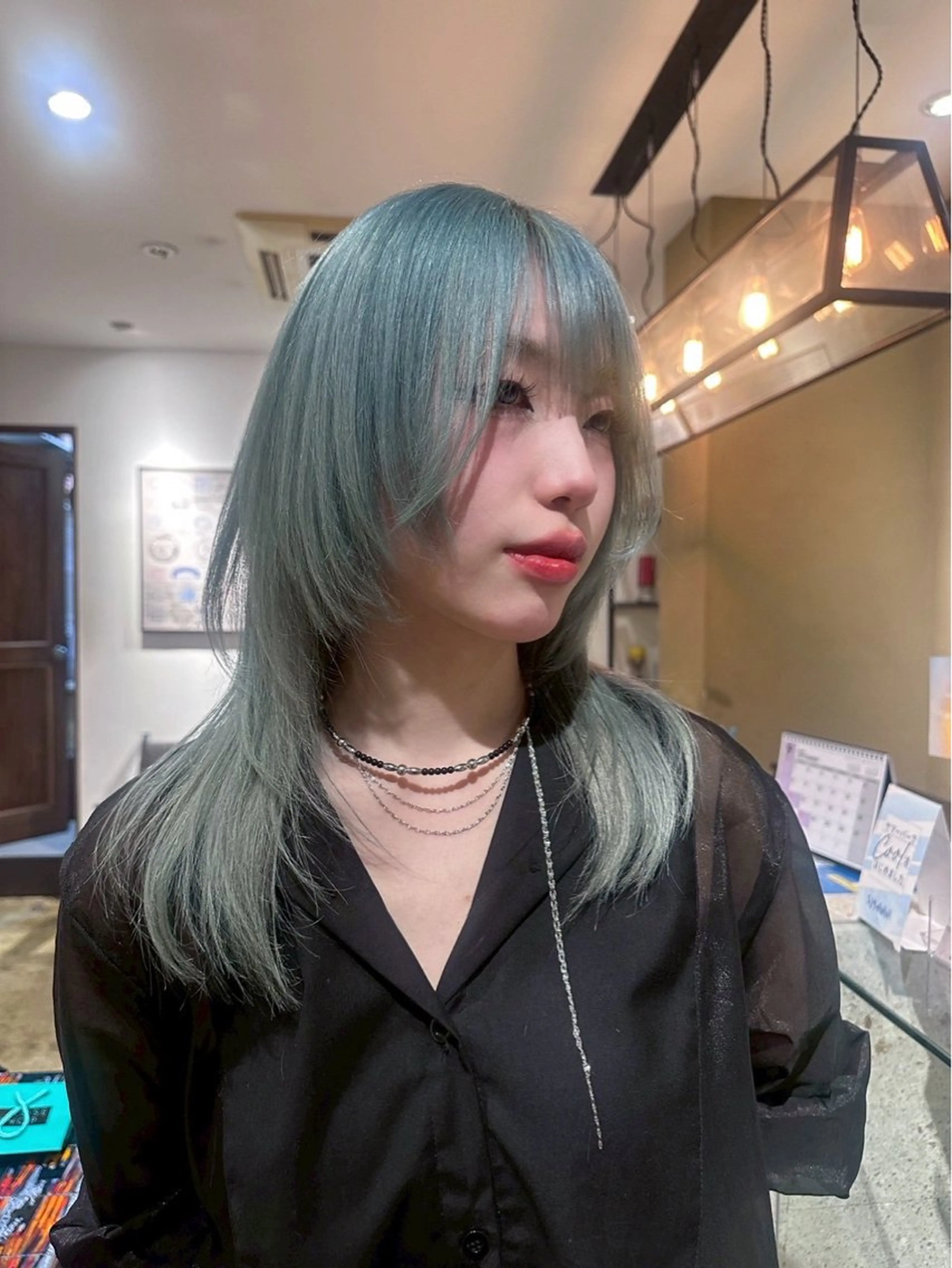 カラー ヘアカラー YUI ⋆☾·̩͙/ ハイトーン/レイヤーのヘアスタイル