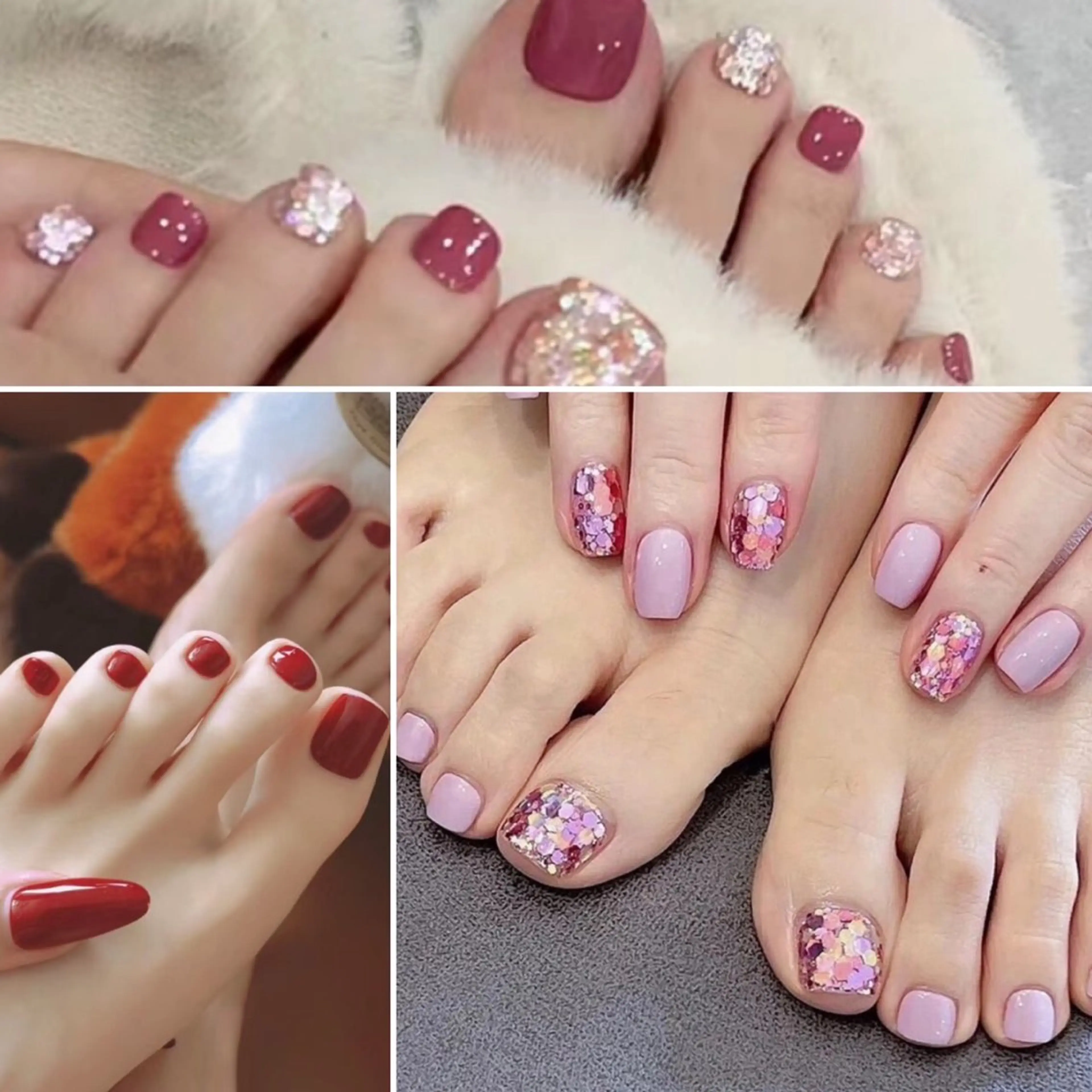 超お得👑ハンドネイル&フットネイル🦋マグネットネイル⛱️キラキラ🤩シンプルデザイン/埋め尽くし2本🙆‍♀️の写真