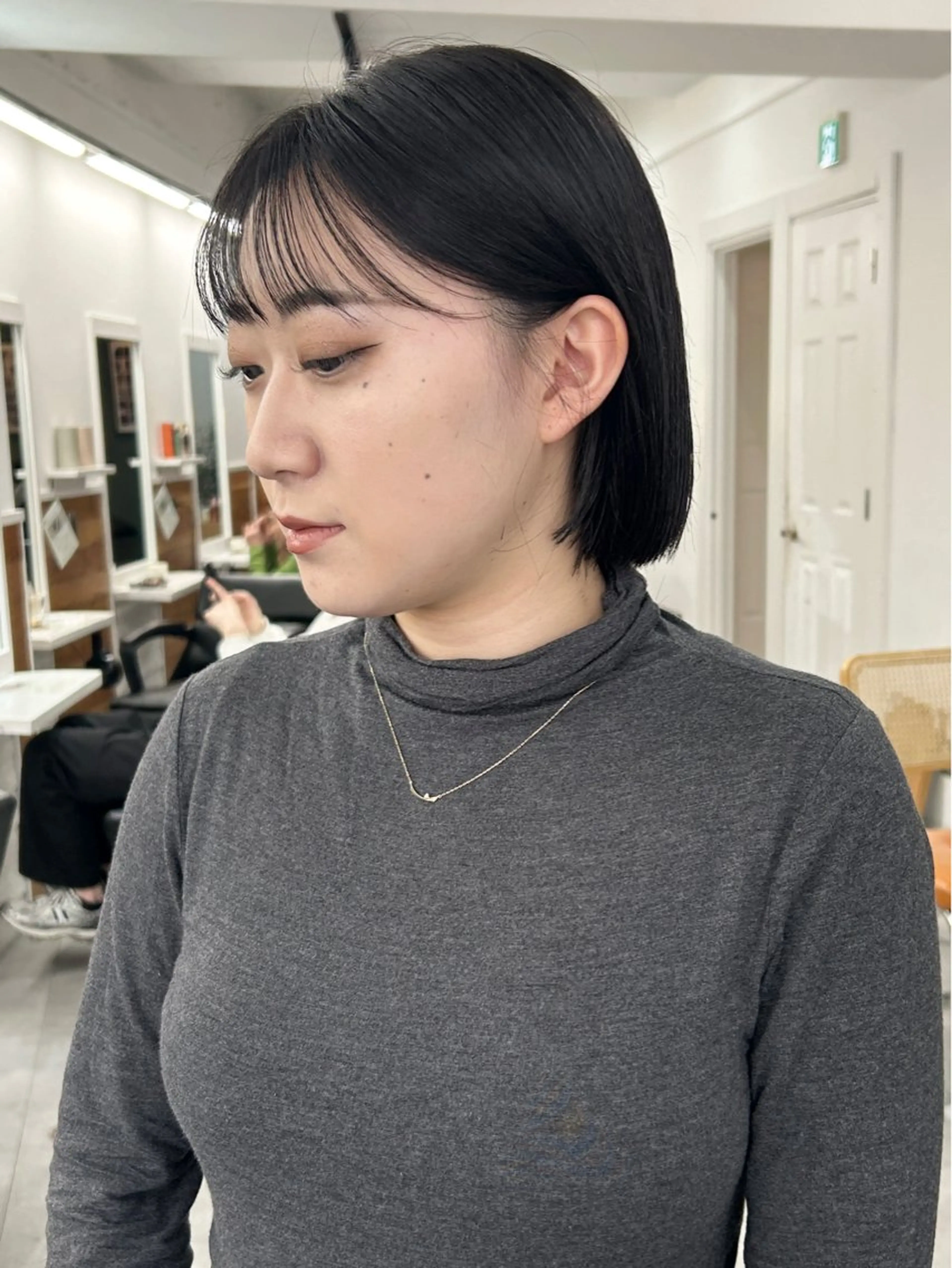 ミディアム カラー カット ヘアカラー トリートメント ボブ/透明感カラー /サナ🌼のヘアスタイル