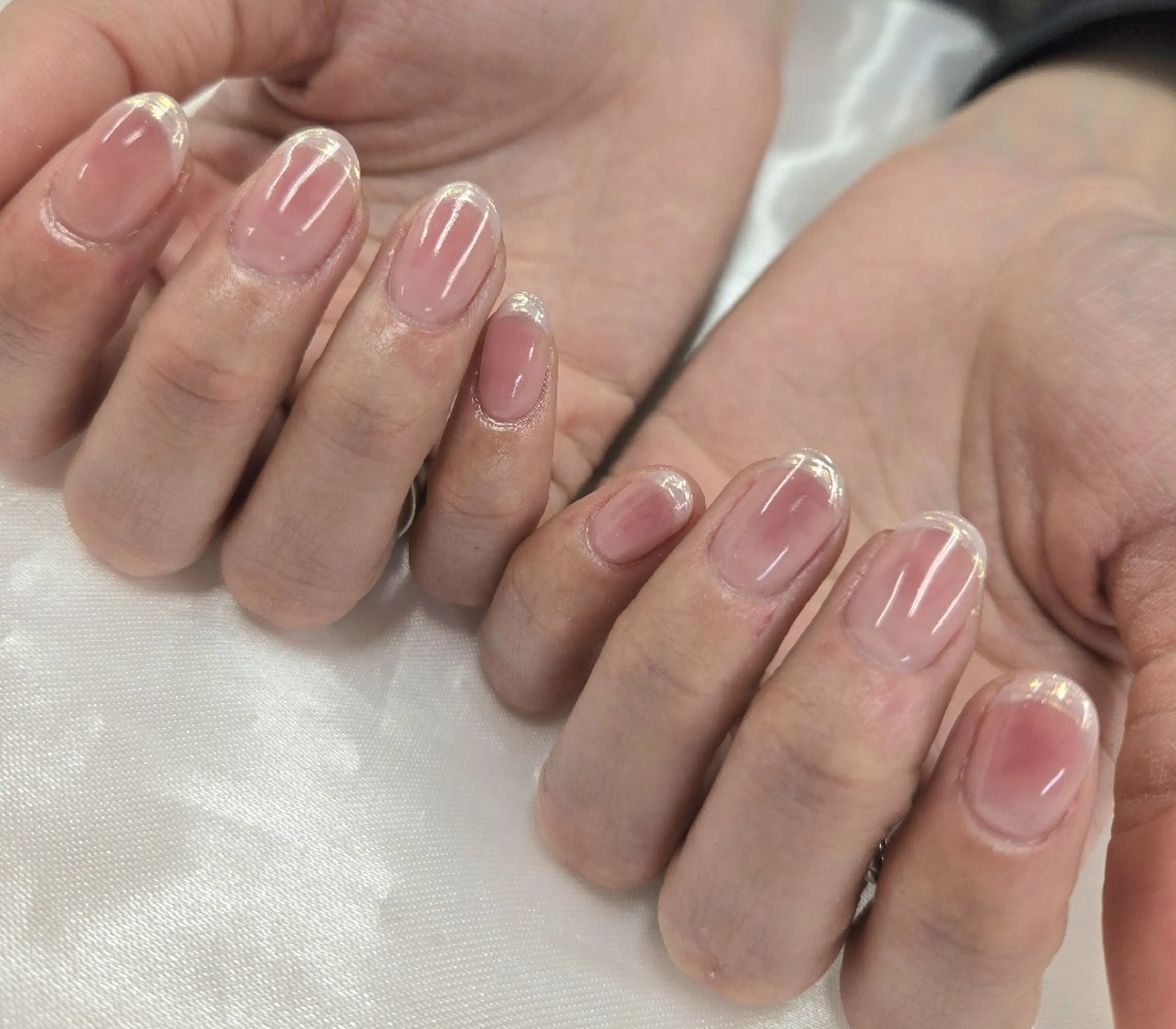 ネイル アートネイル オーロラネイル チークネイル ジェルネイル グラデーション ハンドネイル 河野ちえ (雑誌掲載サロン)のネイルデザイン