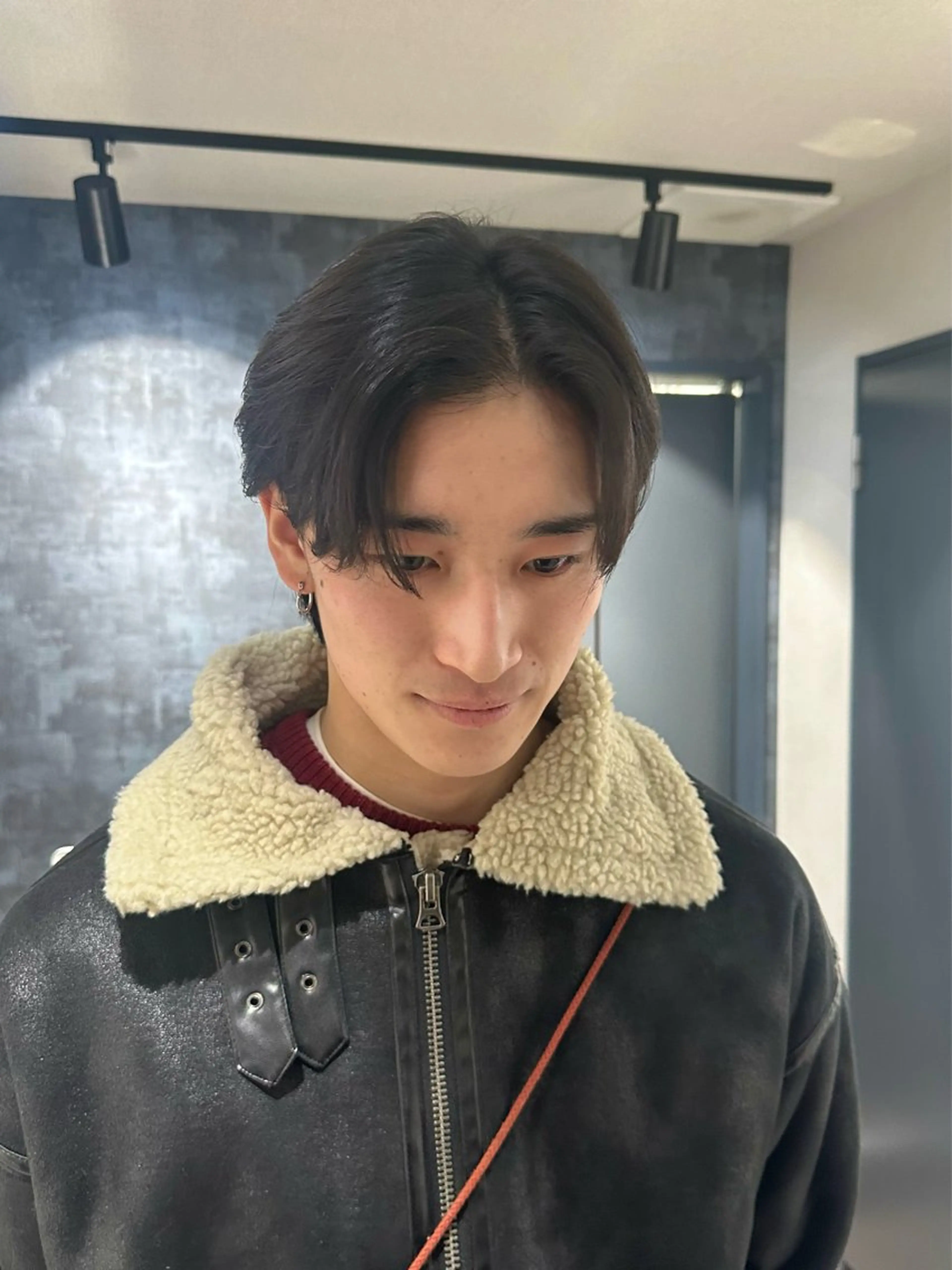 カラー パーマ メンズ センターパート SALOWIN 原宿 iori所属・💈センターパート パーマ特化💈雄太のヘアスタイル