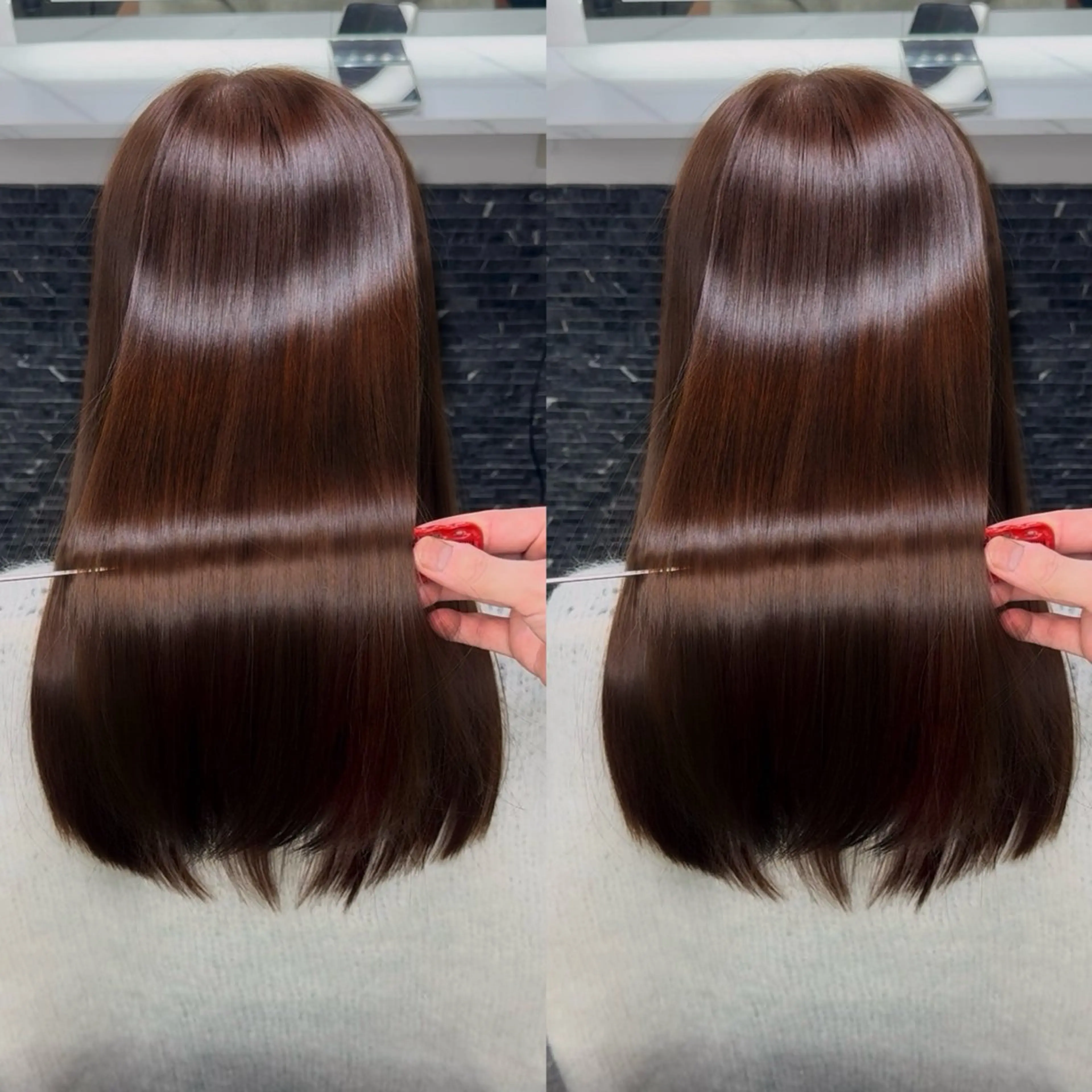 ロング カット ヘアカラー トリートメント 髪質改善女性支持率 Ｎｏ．1💍yasuのヘアスタイル