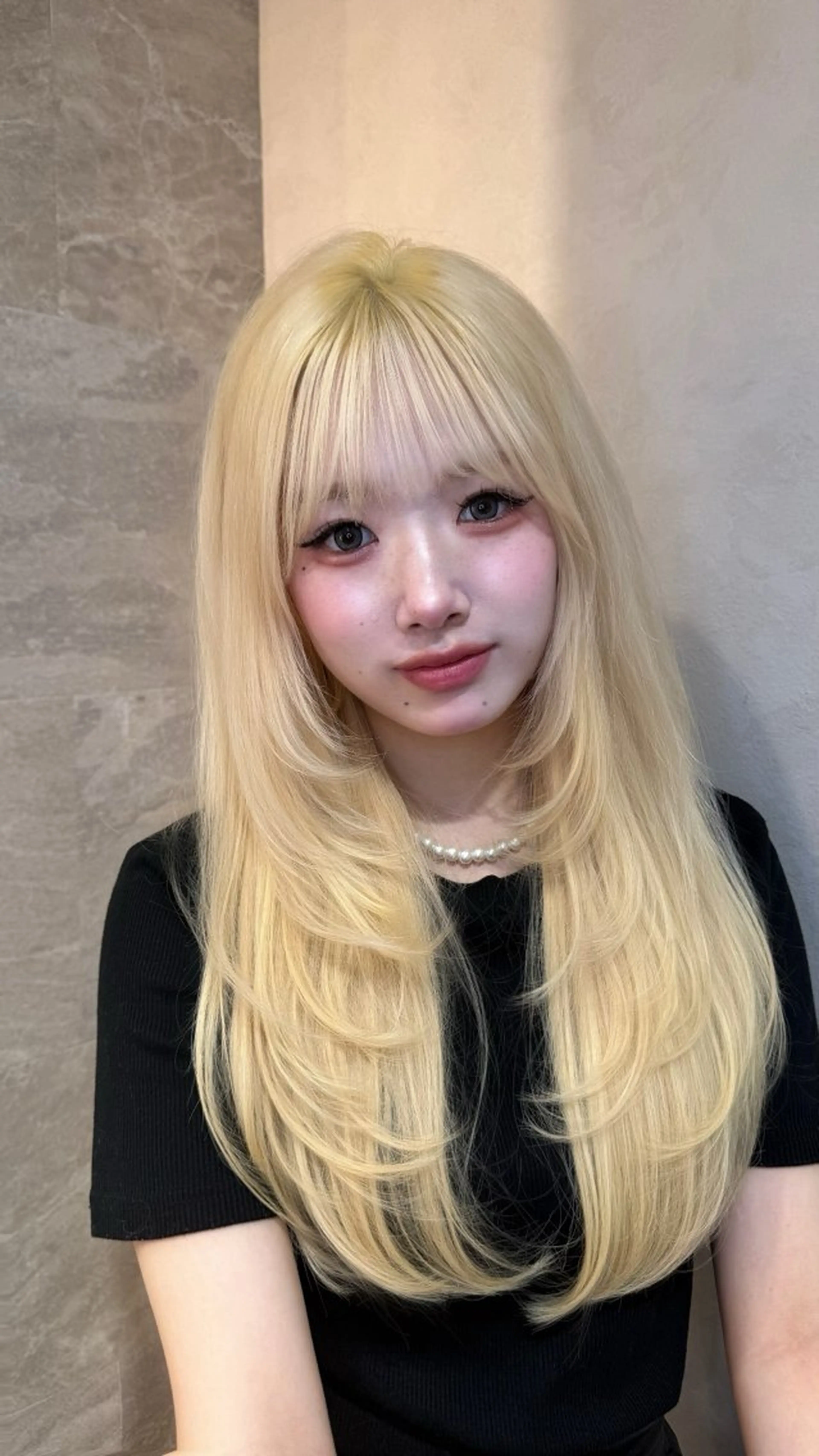 ロング カット トリートメント ヘアセット 銀座/韓国レイヤー髪 質改善/RYUのヘアスタイル