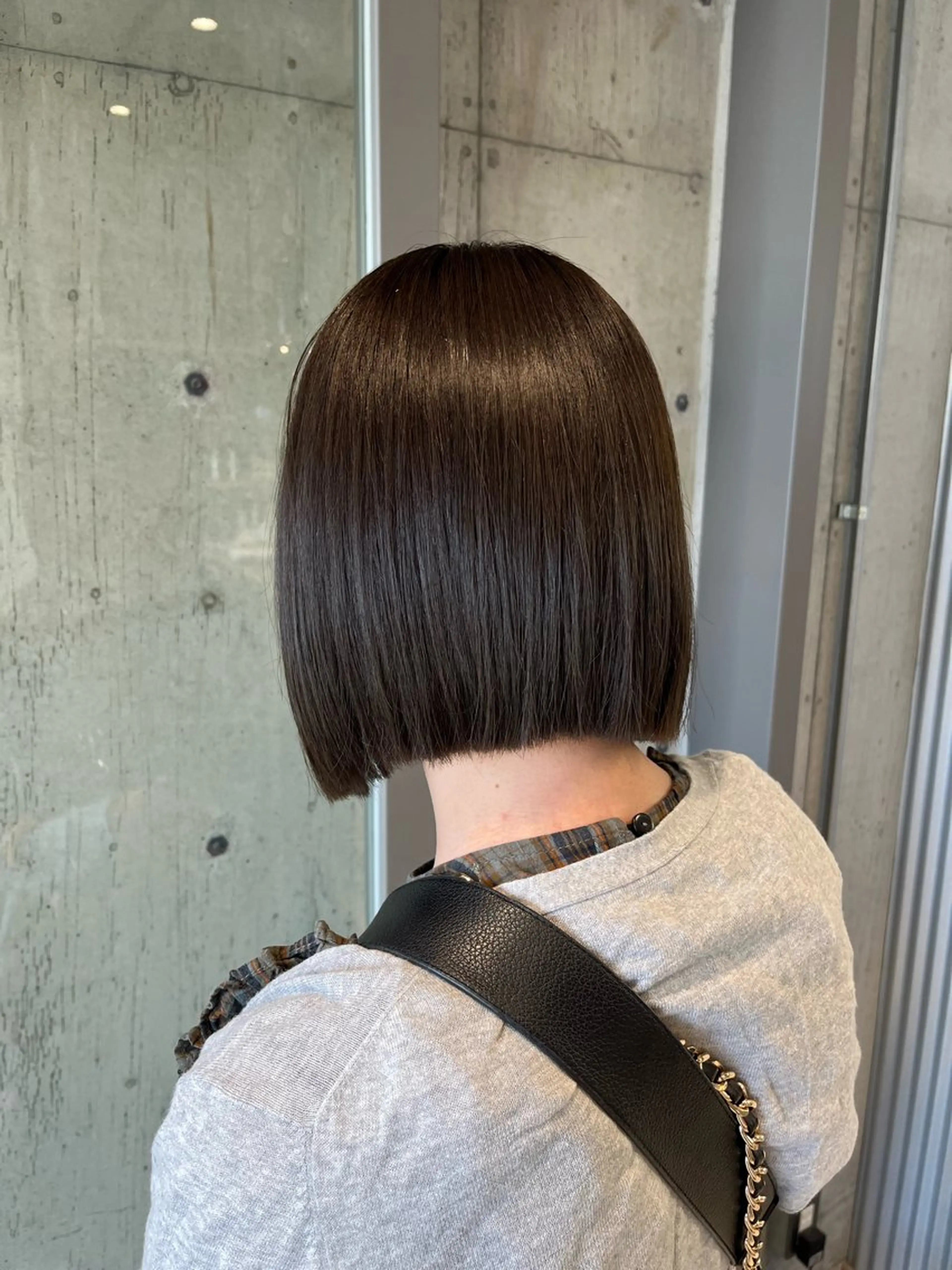 ミディアム カラー ヘアアレンジ カット ヘアカラー トリートメント 透明感カラー・ボブ リクト📸のヘアスタイル