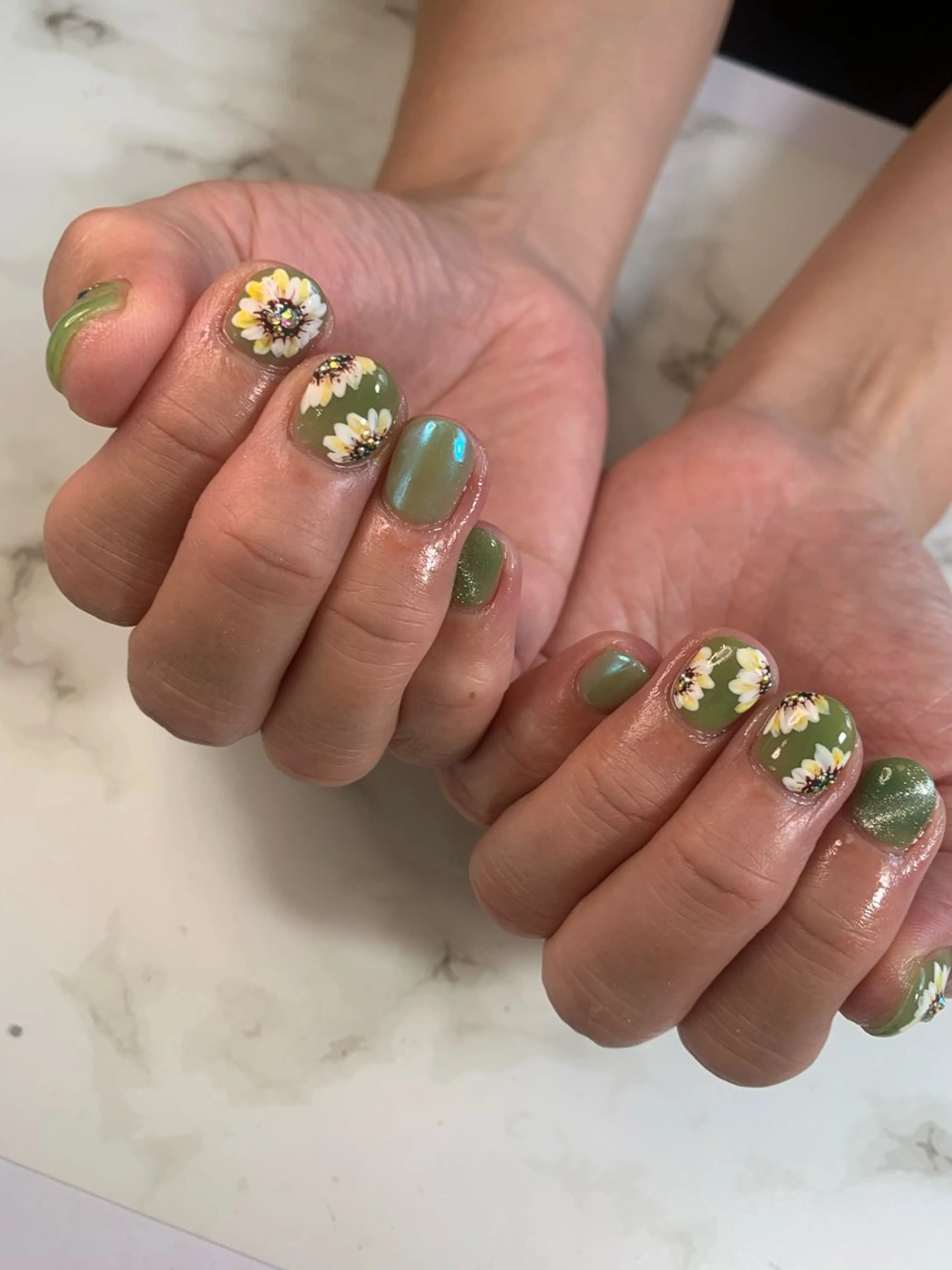 ネイル オーロラネイル マグネットネイル 北川 恭子のネイルデザイン