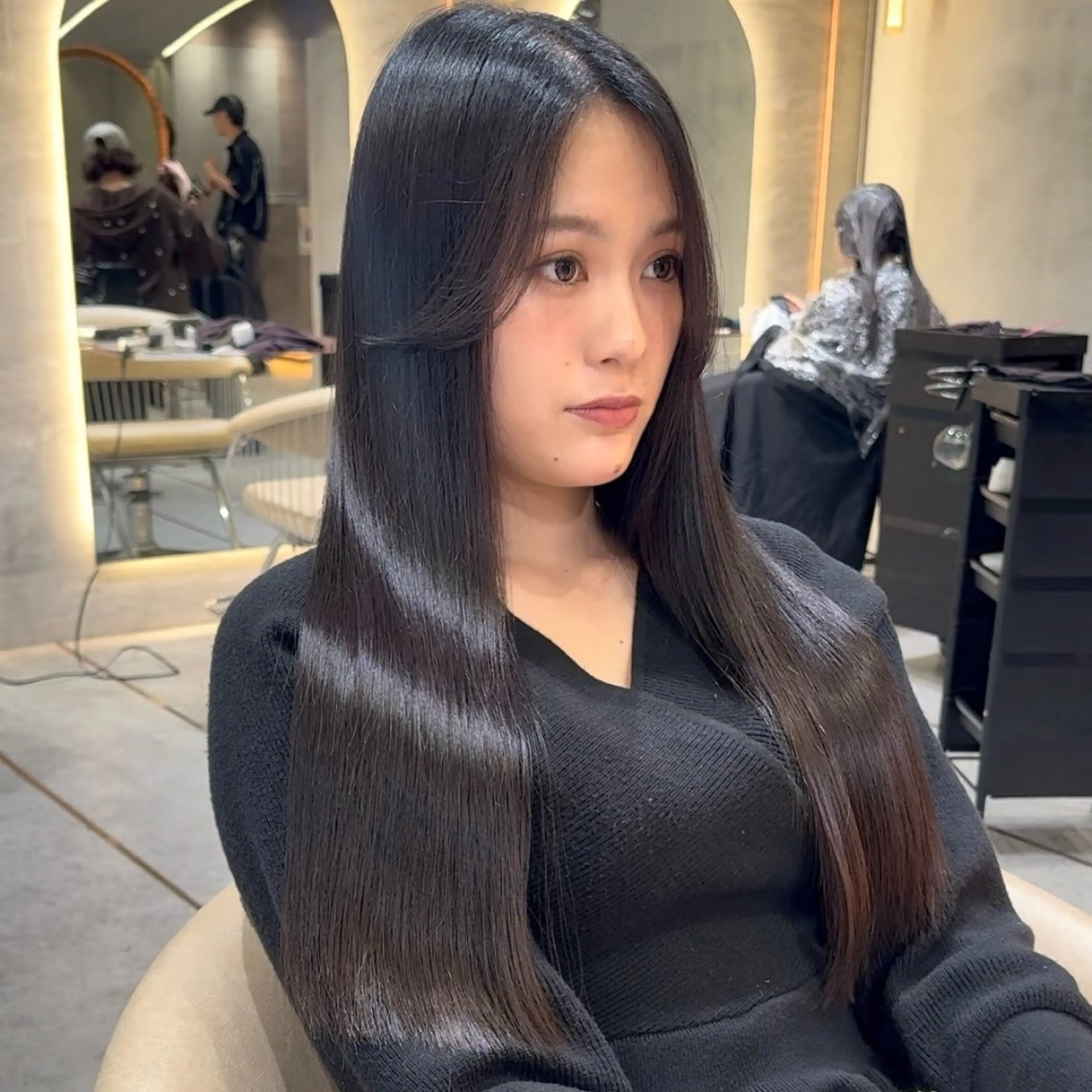 ロング カラー 縮毛矯正 トリートメント カット 縮毛矯正 トリートメント 縮毛矯正/ 髪質改善/浅見拓哉のヘアスタイル