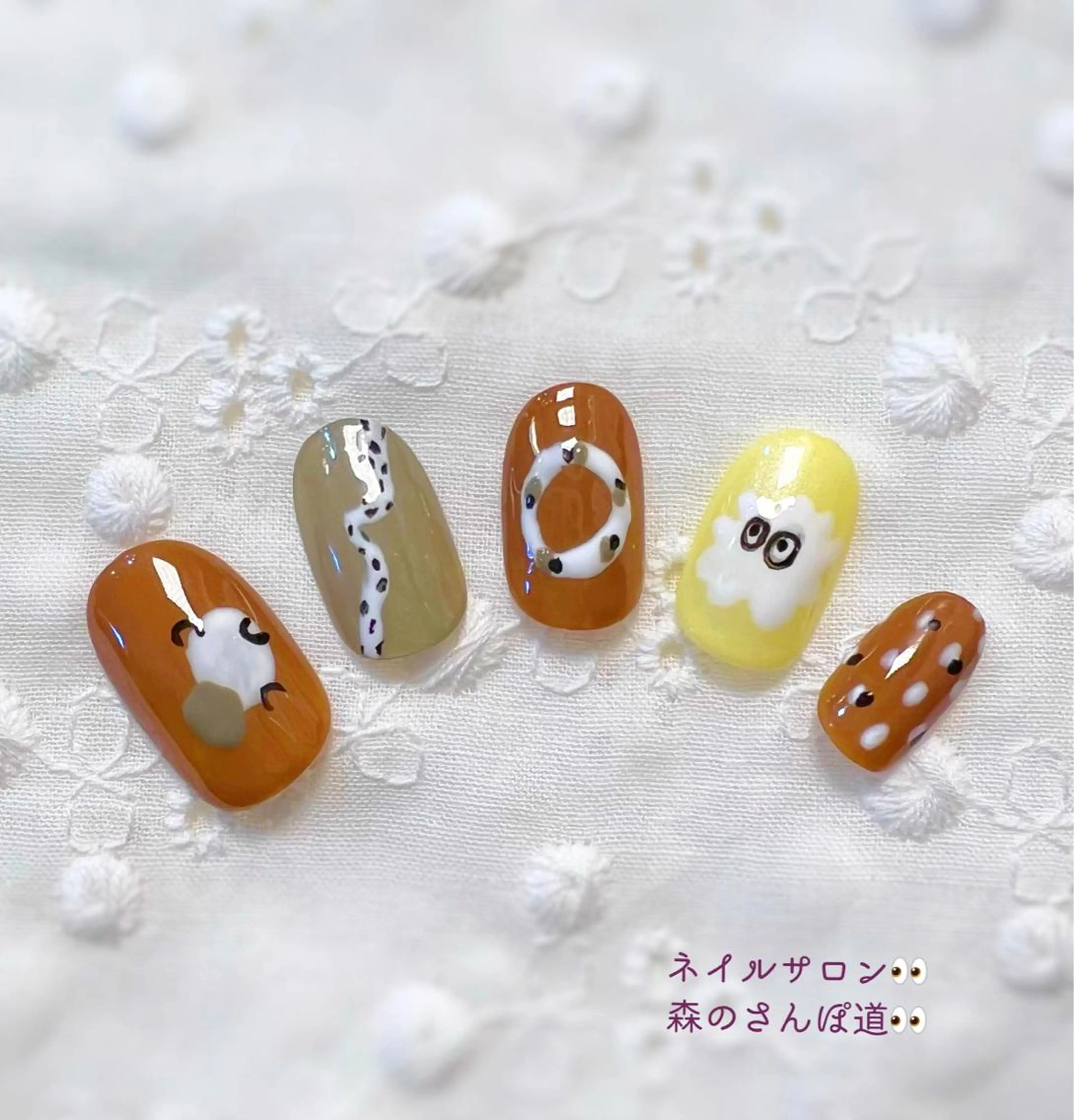 ネイル ハンドネイル 森のさんぽ道所属・ショートネイル 森のさんぽ道のネイルデザイン
