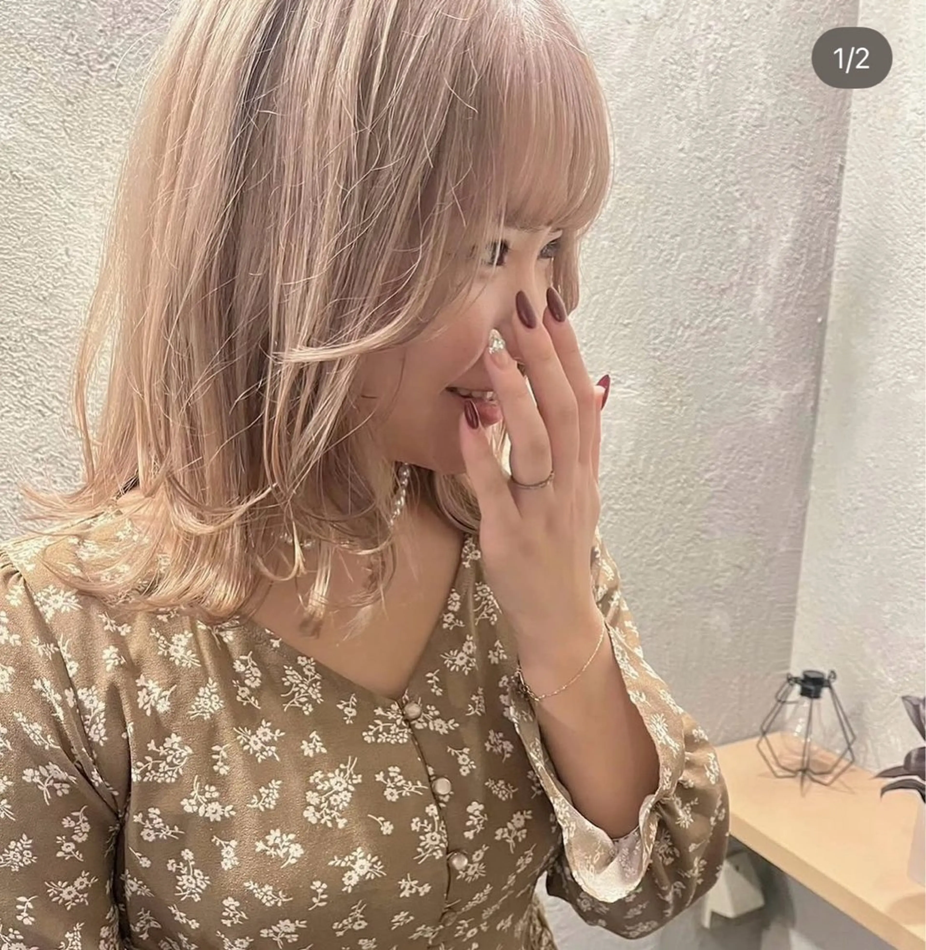 ミディアム 鳳／美容室 chinaのヘアスタイル