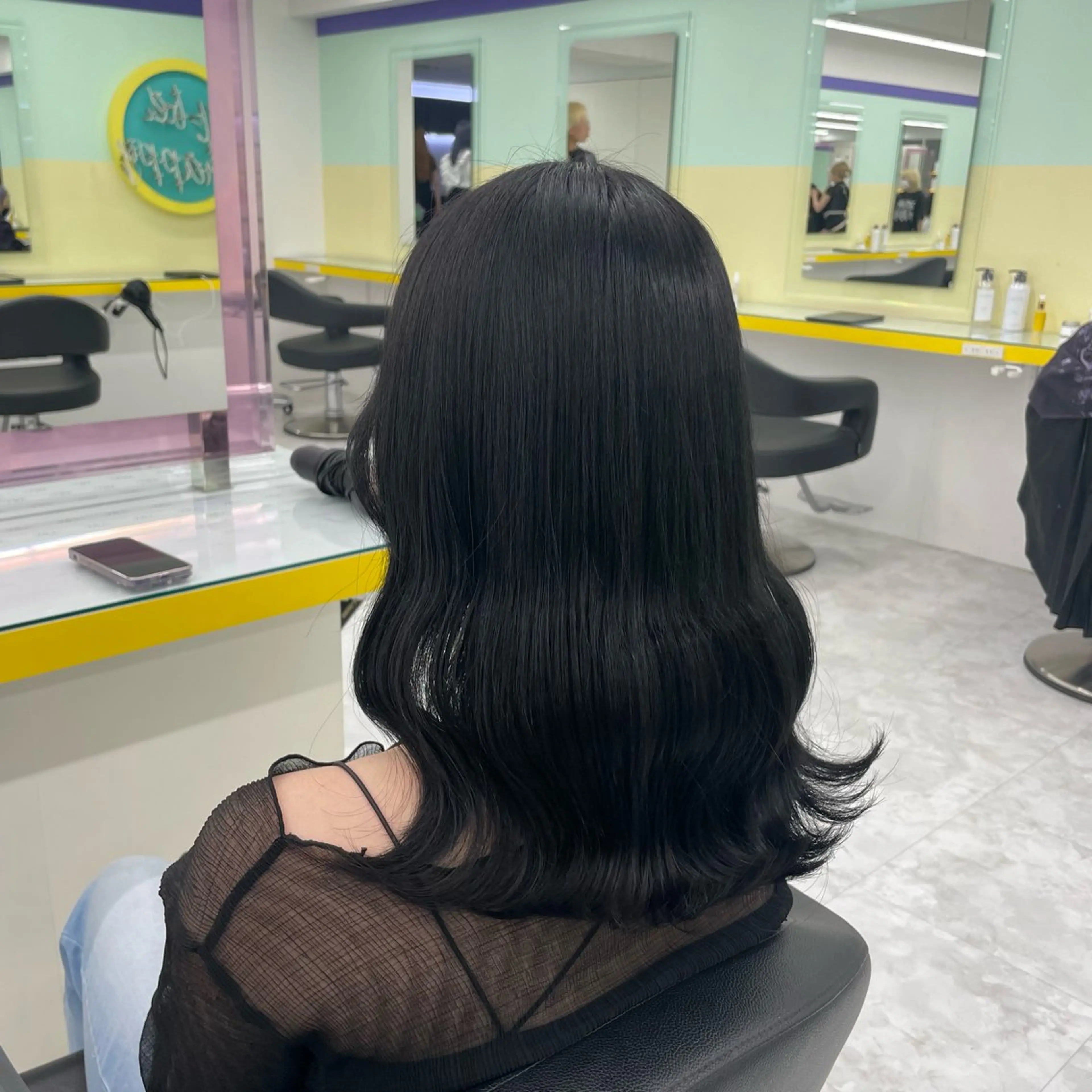 ロング カラー ヘアアレンジ ヘアカラー トリートメント ☁️縮毛矯正✖️ 透明感☁️りくのヘアスタイル