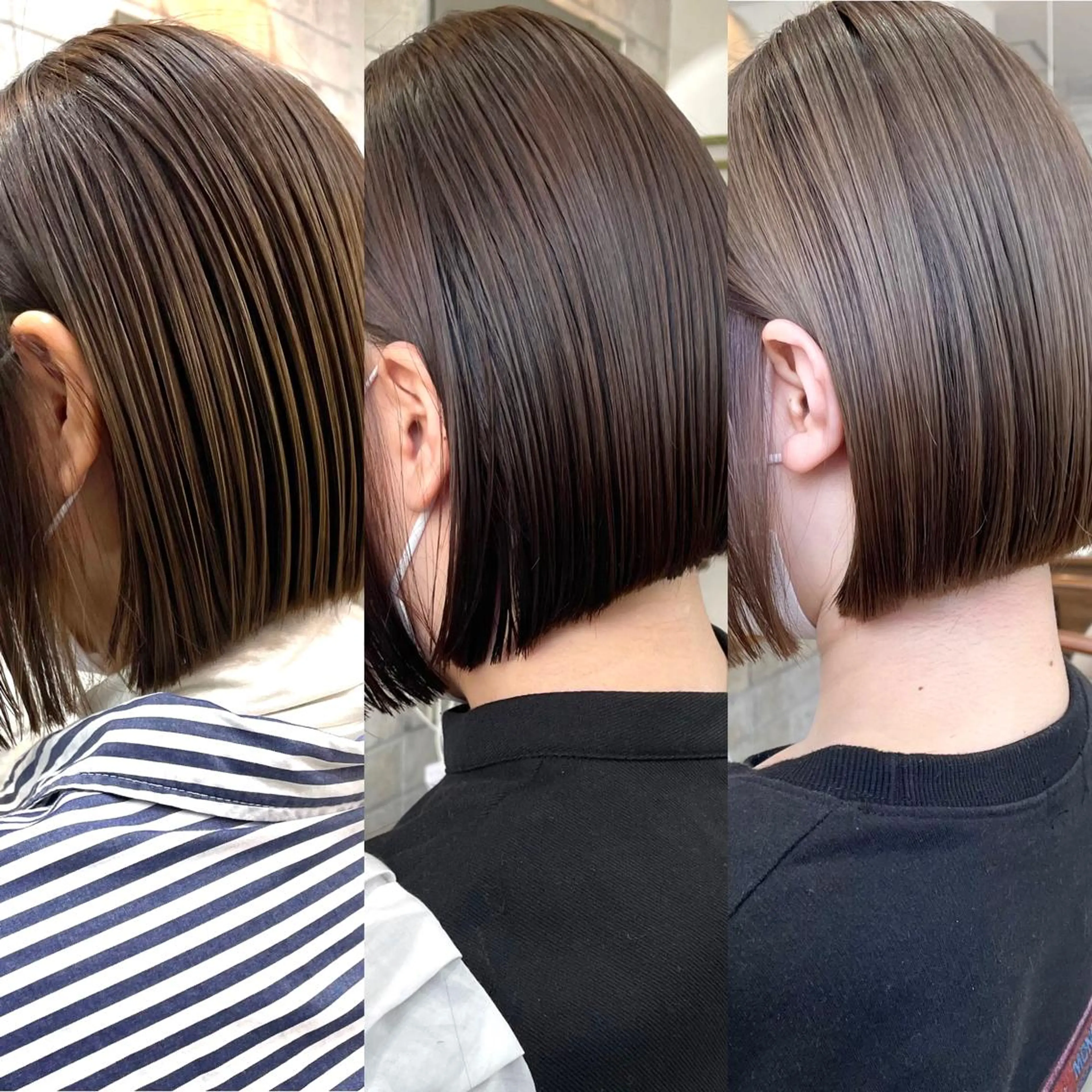ショート カラー 髪質改善 中川　翔のヘアスタイル