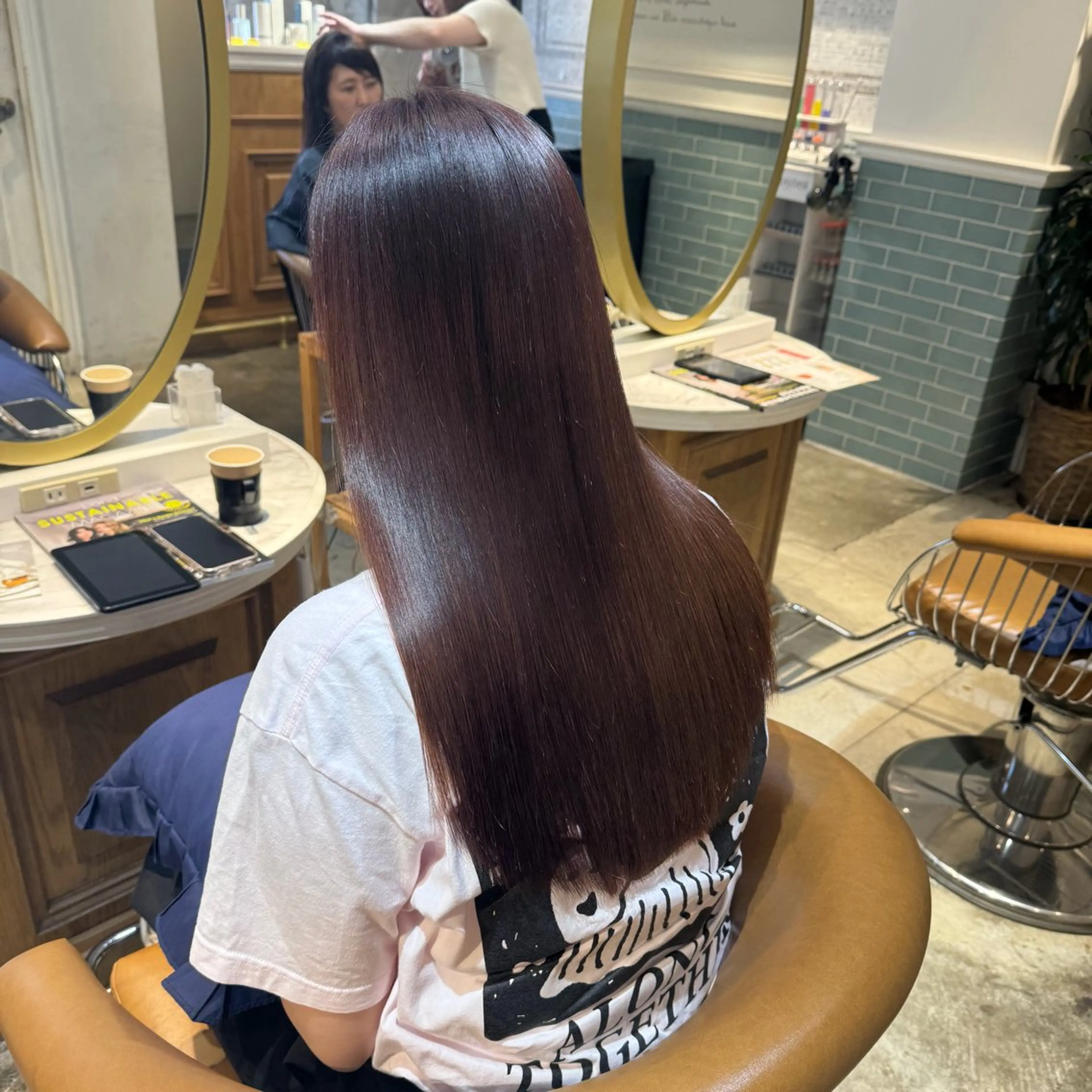 ロング 髪質改善 縮毛矯正 カット ヘアカラー トリートメント ヘアセット 髪質改善/ボブ /韓国/erikoのヘアスタイル