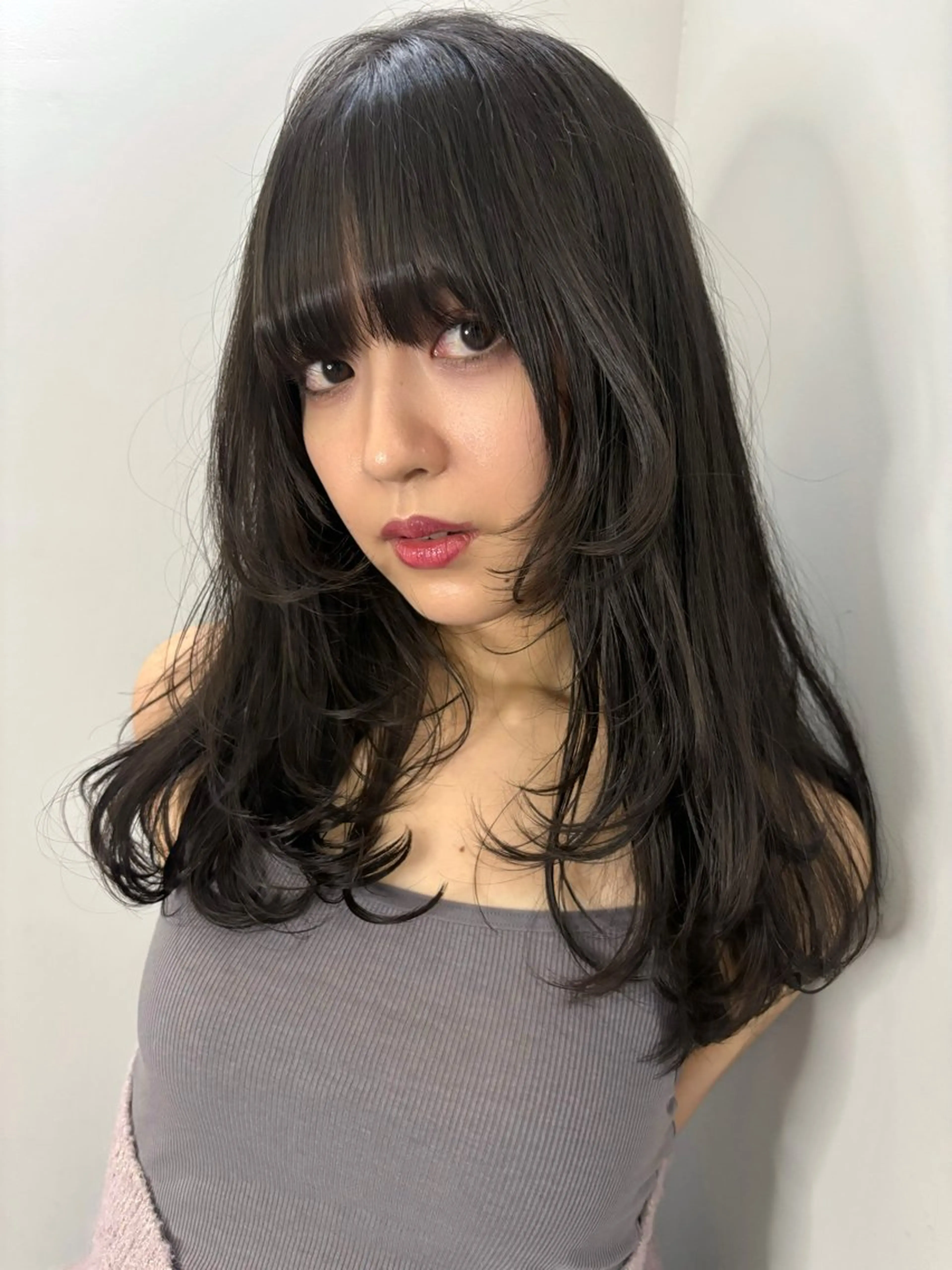 セミロング メンズ、艶髪 Minato🍇のヘアスタイル