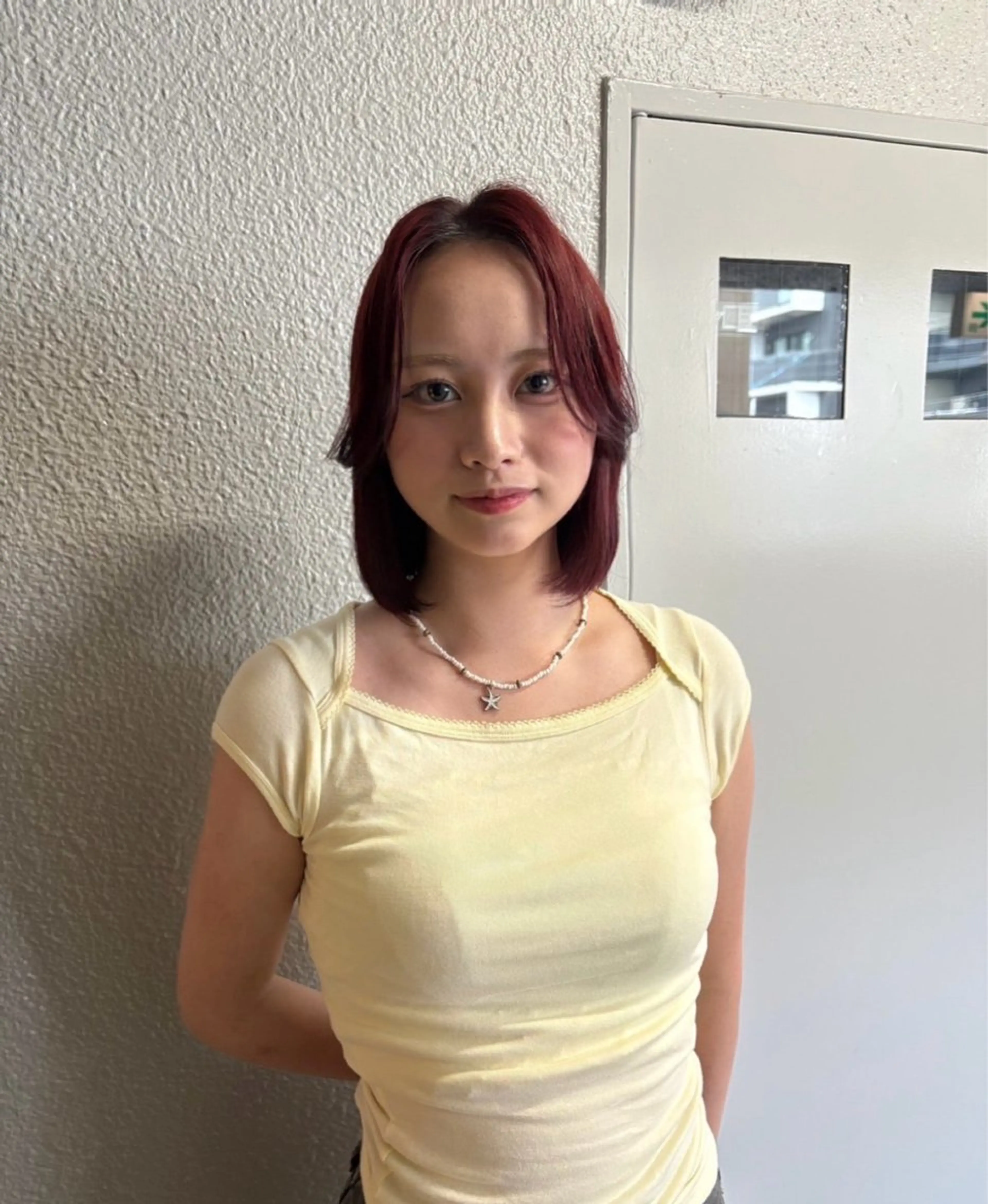 ミディアム カラー カット ヘアカラー トリートメント natsuki /HUI 金山のヘアスタイル