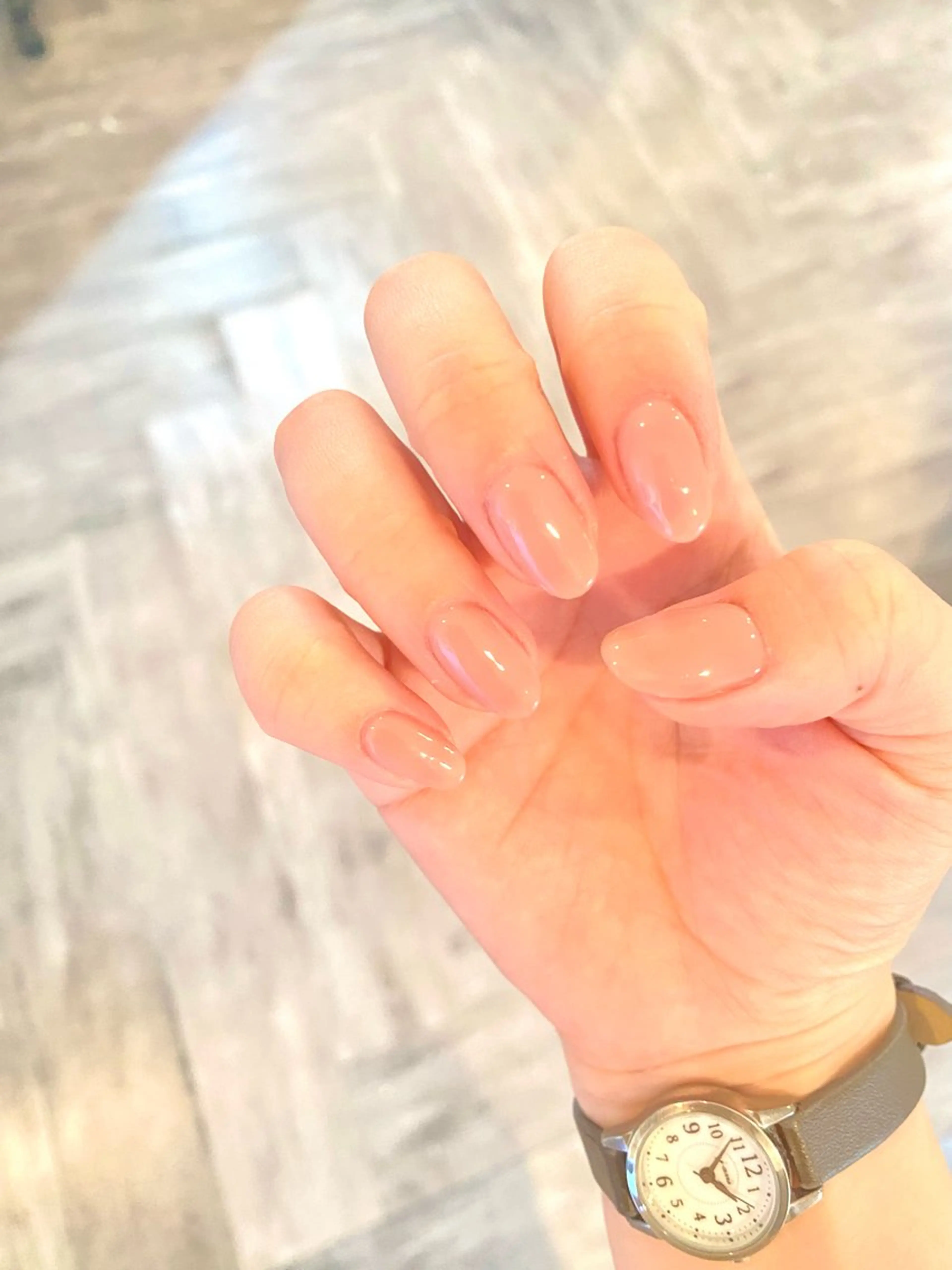 ネイル シンプルネイル ネイルケアサロン Re-na-iL所属・なかがわ なつきのネイルデザイン