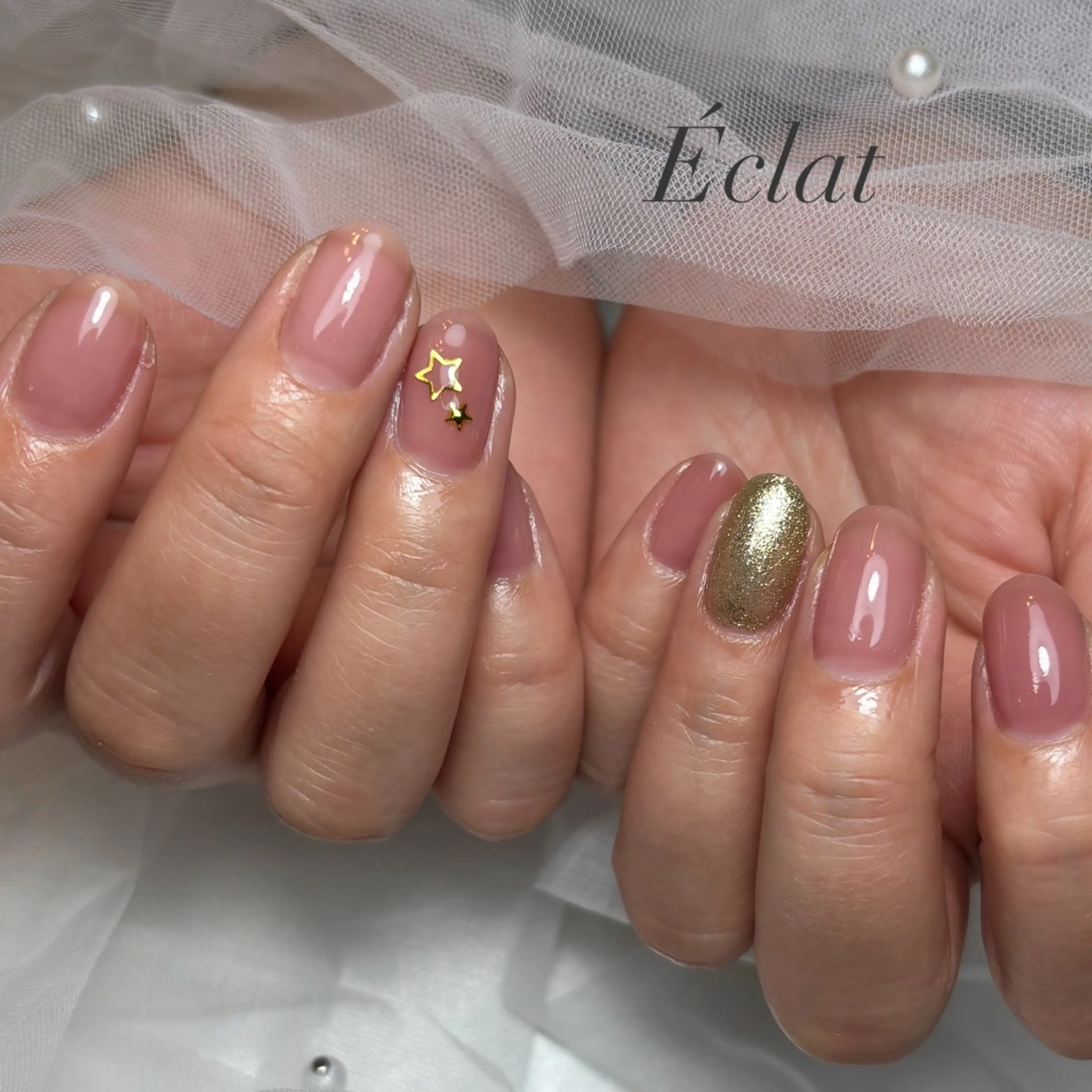 ネイル ワンカラーネイル ハンドネイル nail salon Éclatのネイルデザイン
