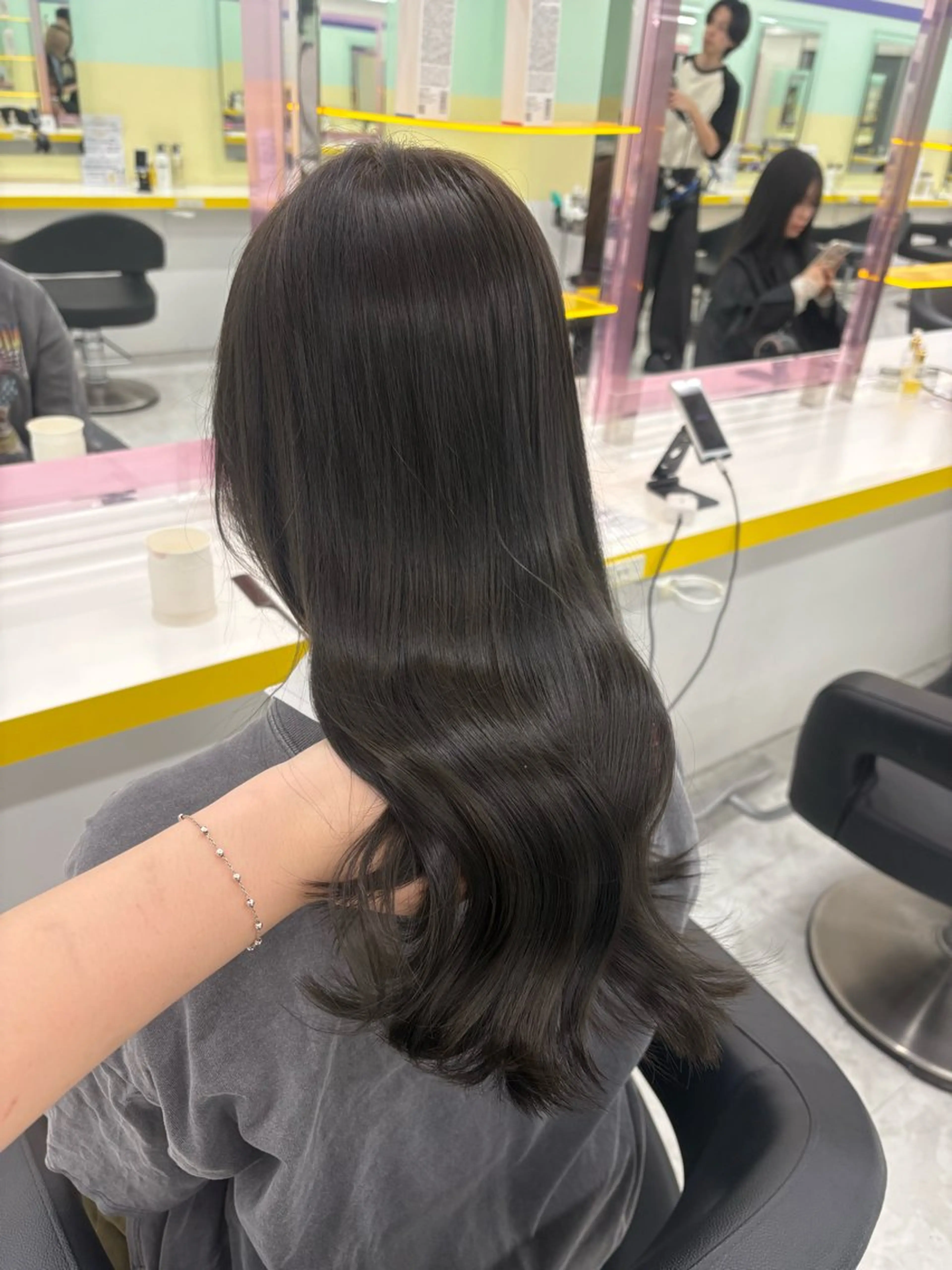 ロング カラー ヘアカラー トリートメント 💍透明感スタイル 横浜💍MIU💍のヘアスタイル