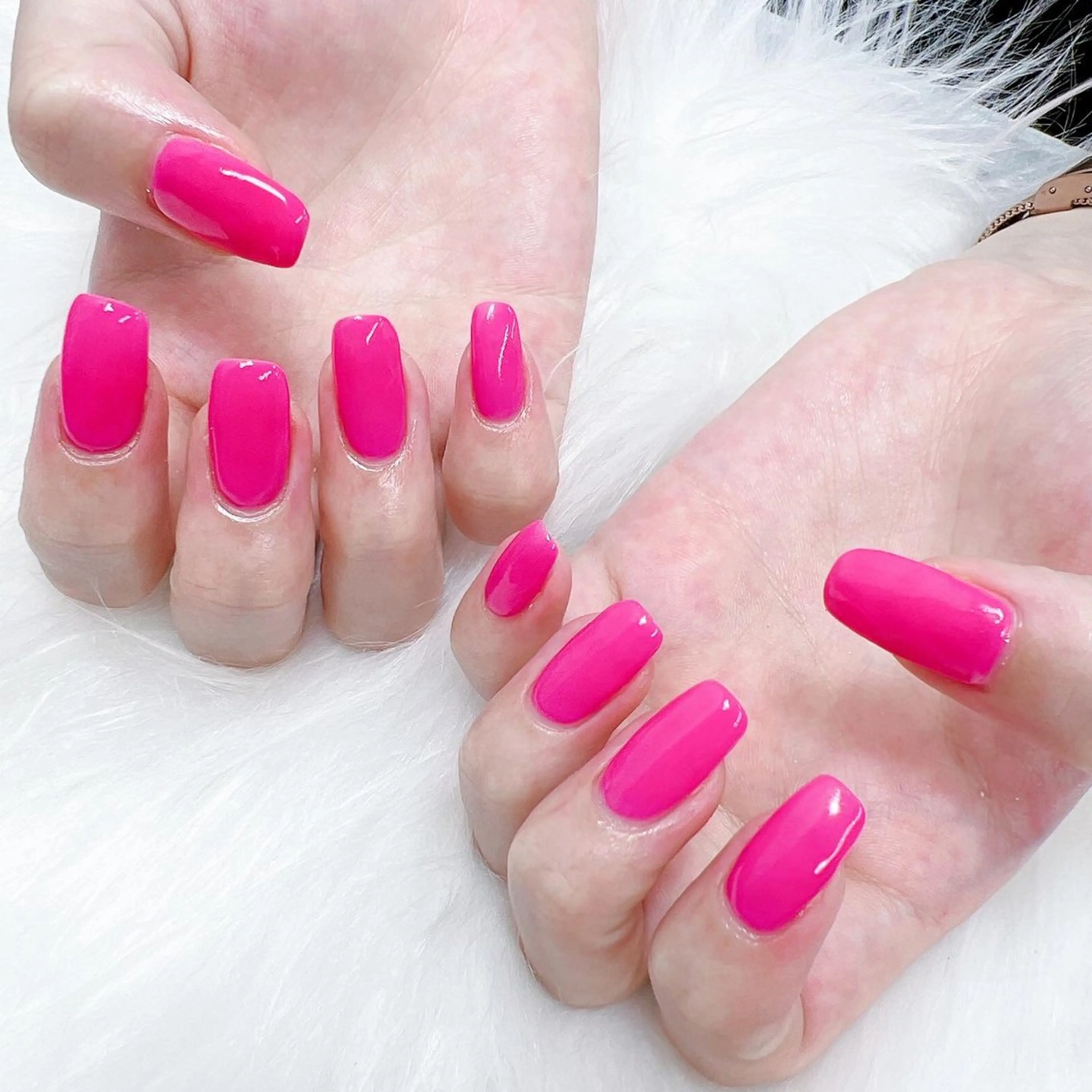 ネイル ピンク ハンドネイル Minion所属・北浦和minion YUKIのマツエク・マツパデザイン