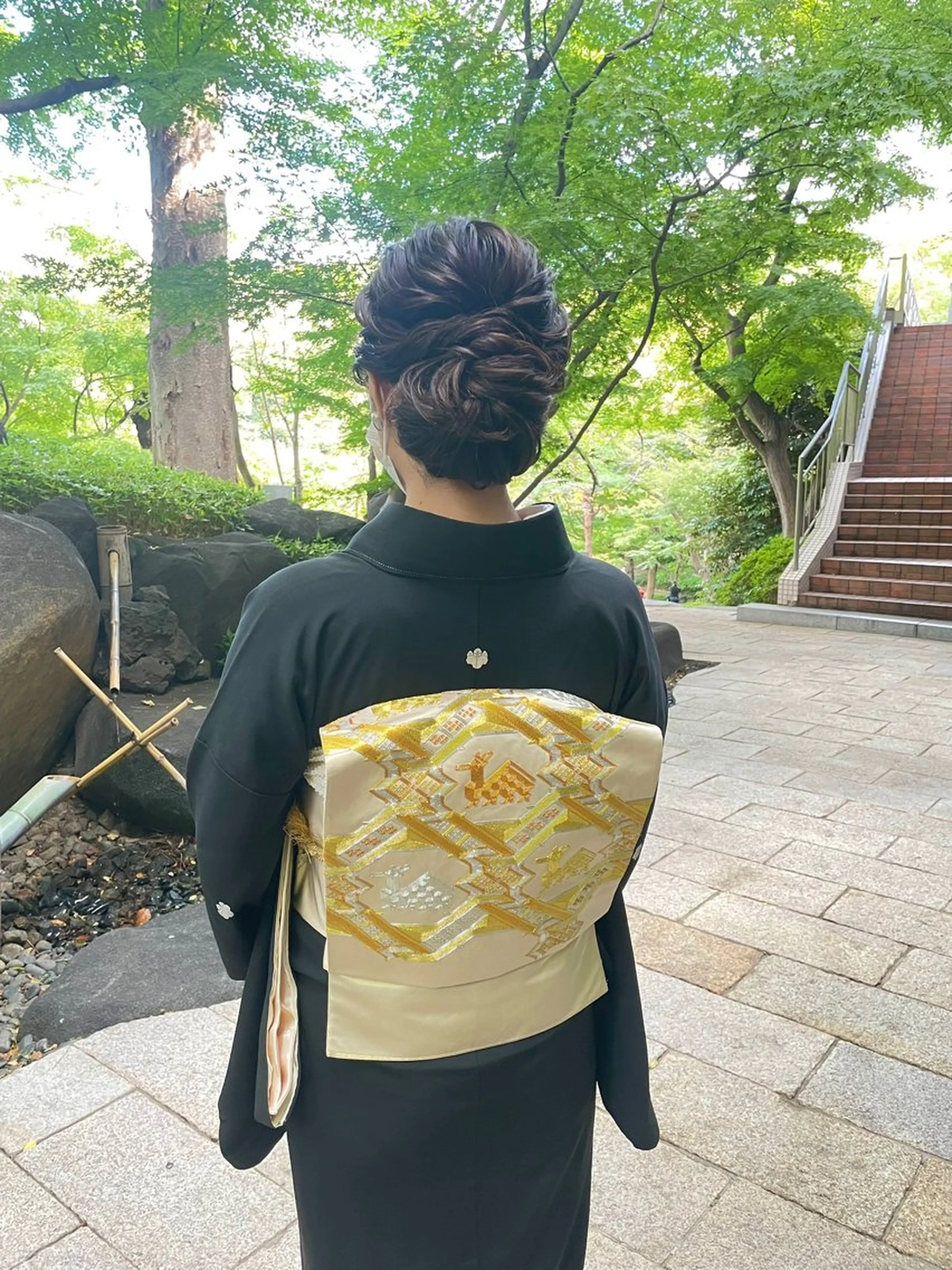 留袖　着付け(ヘアセット付)の写真
