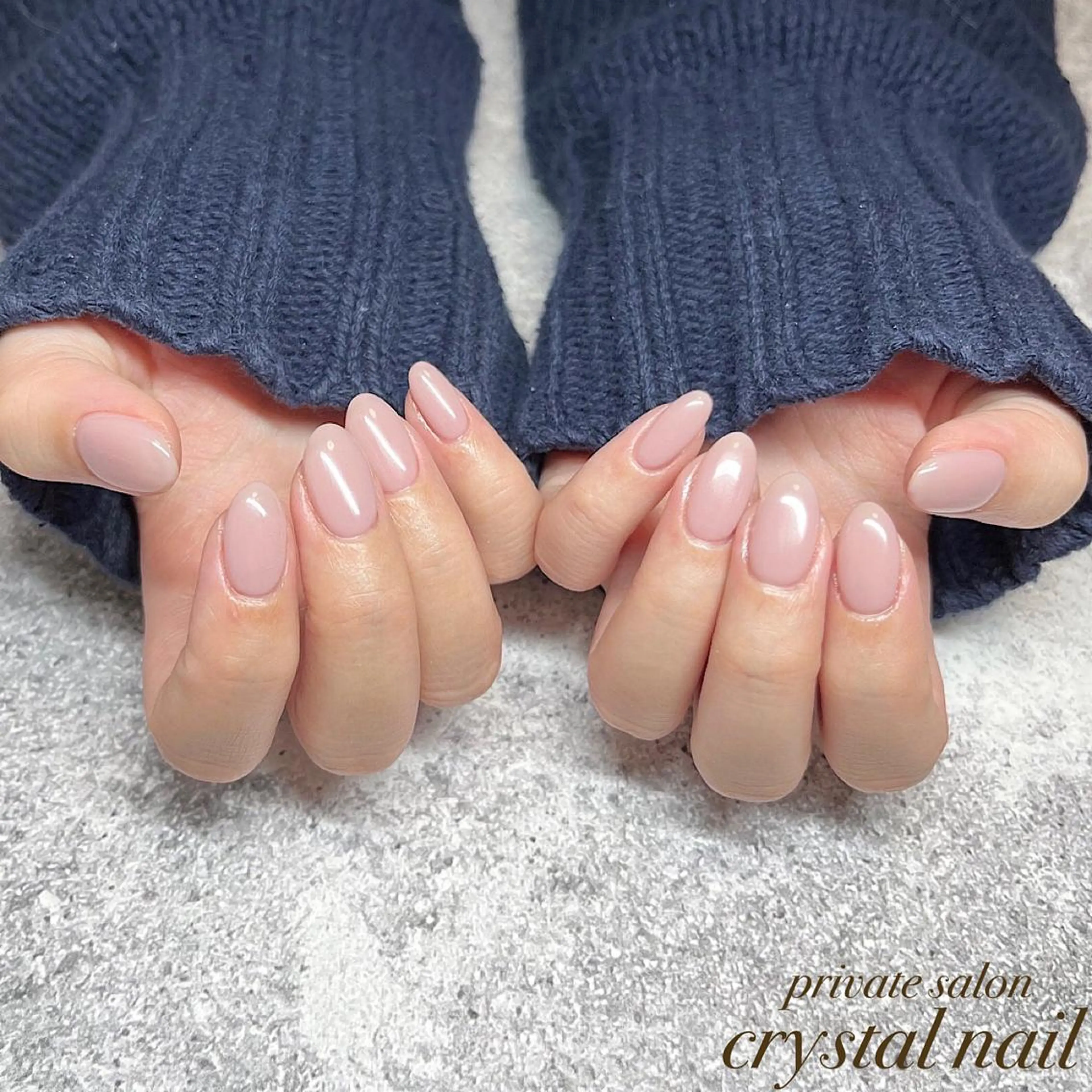 ネイル ワンカラーネイル Crystal Nailのネイルデザイン