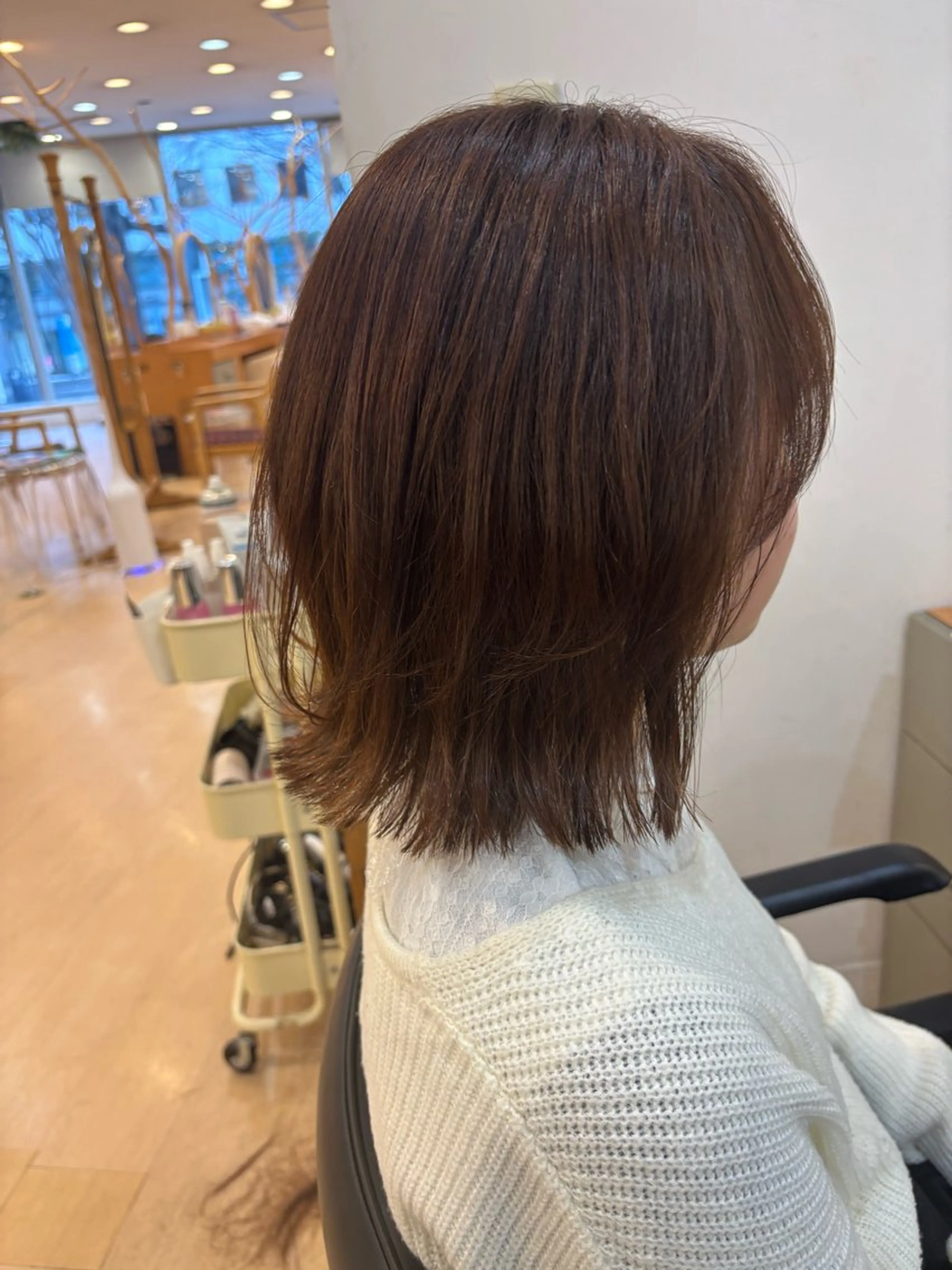ミディアム カット Gardenhair 小笠原篤矢のヘアスタイル