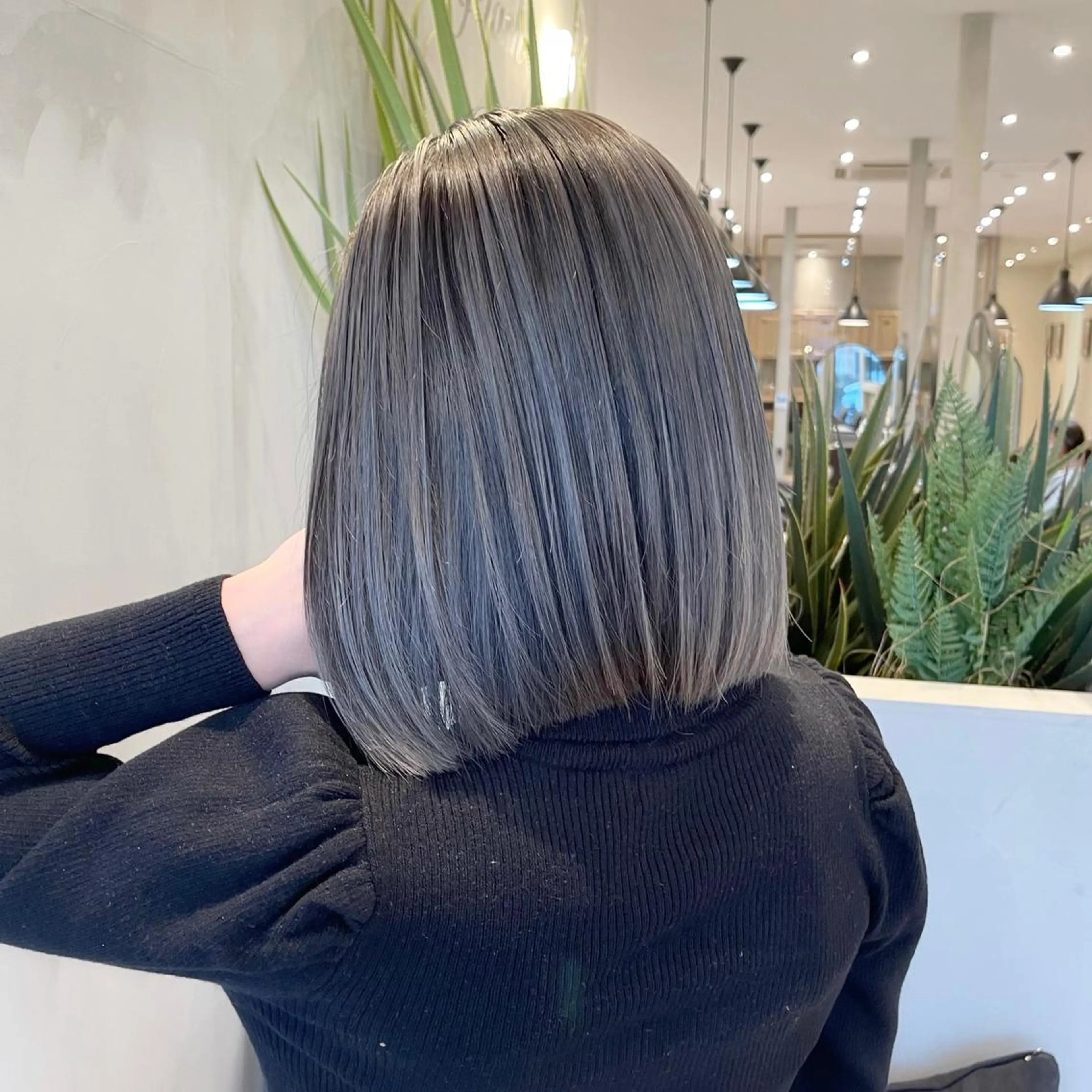 ミディアム カラー バレイヤージュ デザインカラー ハイライトカラー 外国人風カラー ハイライト アンドウ ユウ/ レイヤーカット/韓国のヘアスタイル