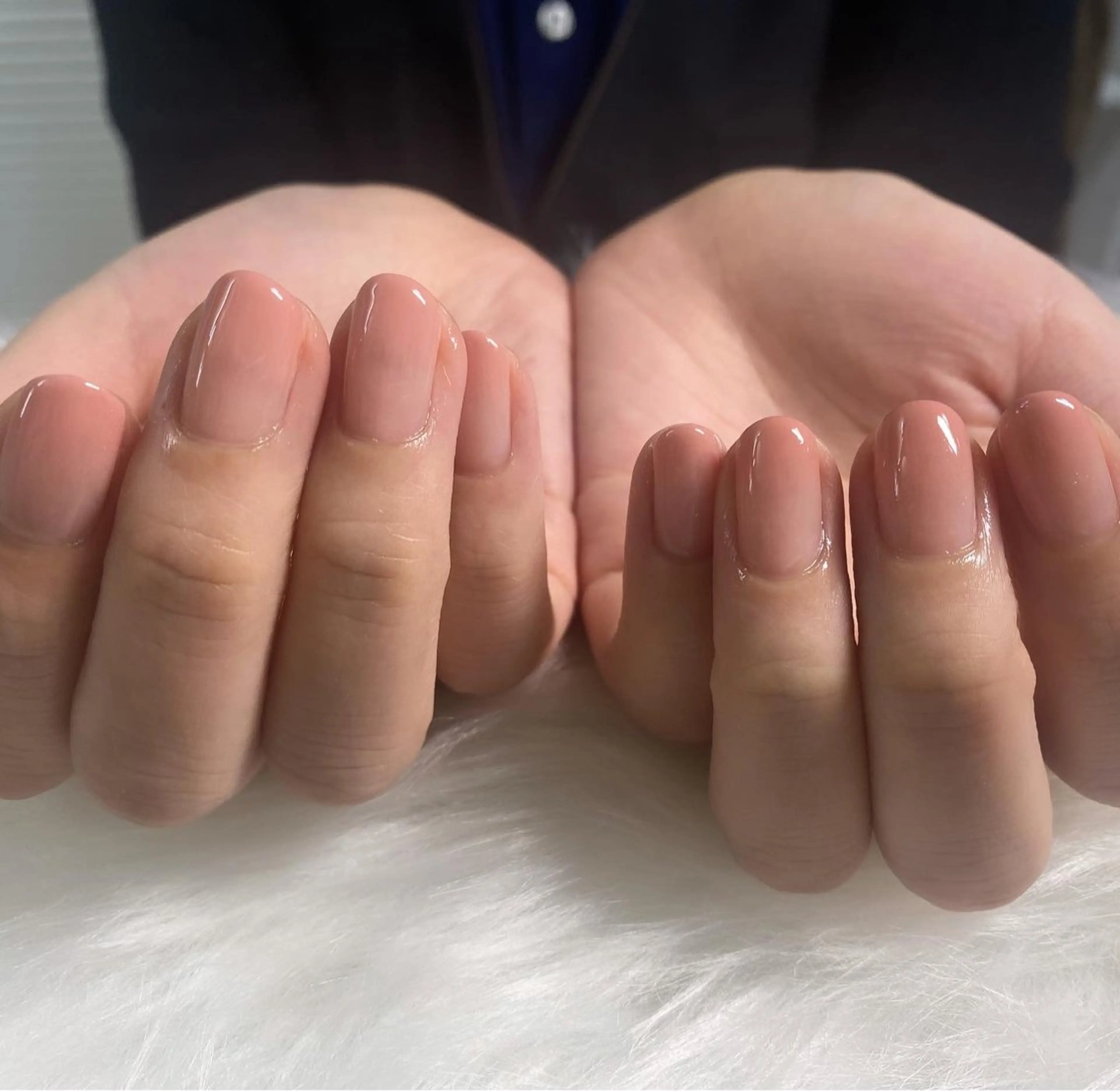 ネイル グラデーション オフィスネイル ピンク デュアス R _宇都宮のネイルデザイン