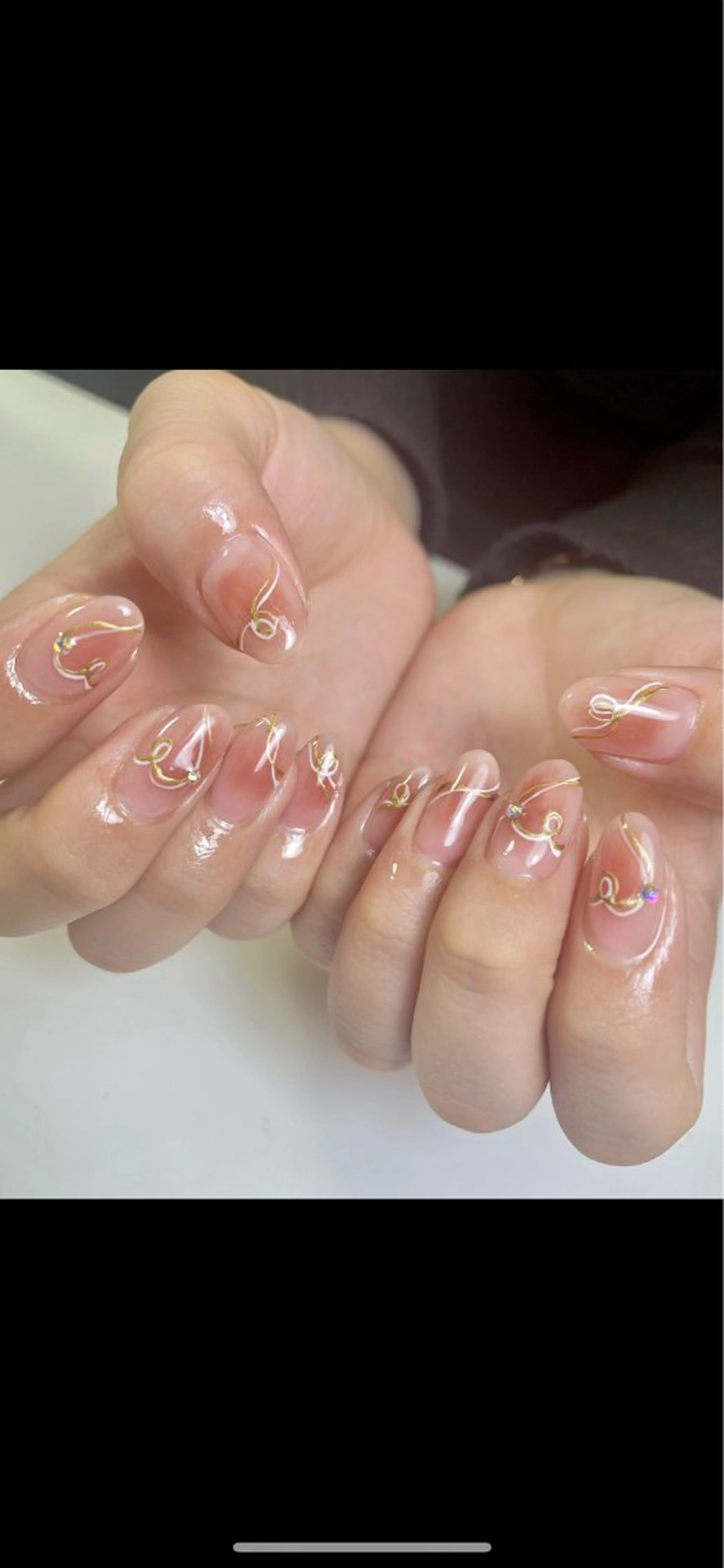 ネイル チークネイル ハート 韓国ネイル 持ち込み BEAUTY GARDEN 【nail salon unseul】所属・nana .のネイルデザイン