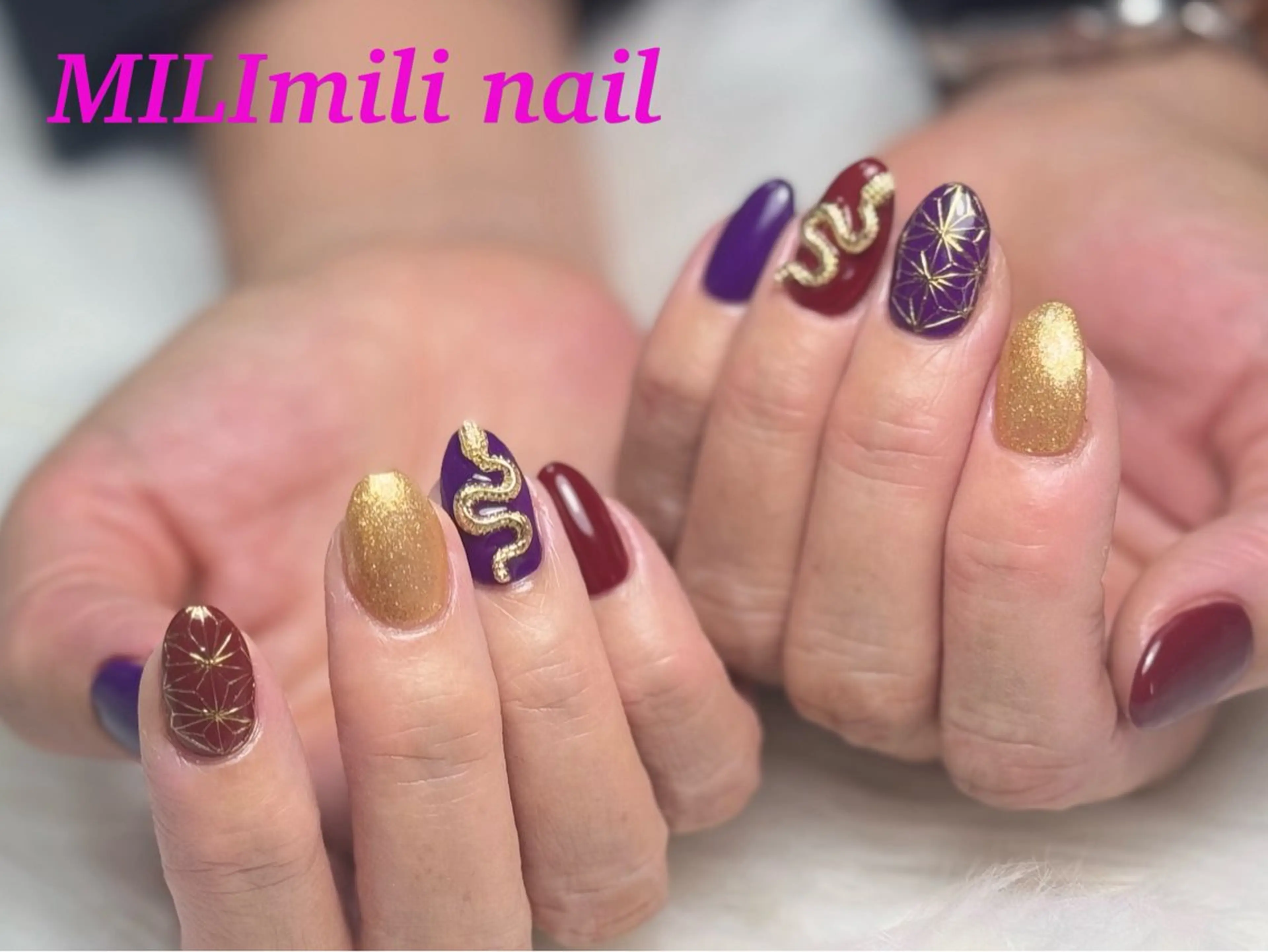 ネイル フットネイル フレンチネイル ジェルネイル グラデーション マグネットネイル ハンドネイル MILImili nailのネイルデザイン